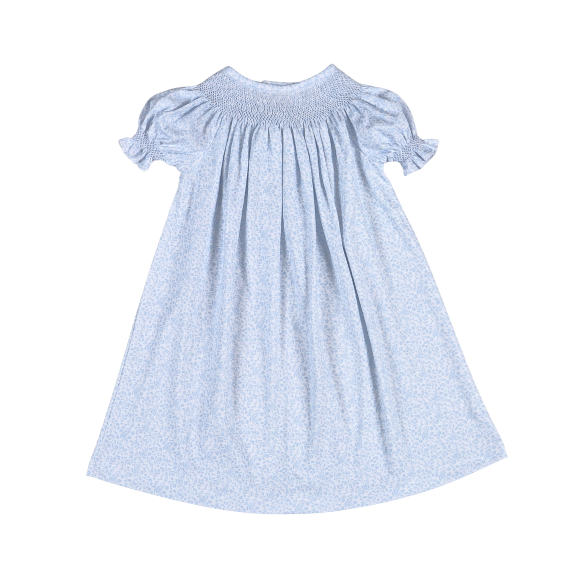 Ivy Floral Hand Smocked Bishop Dress