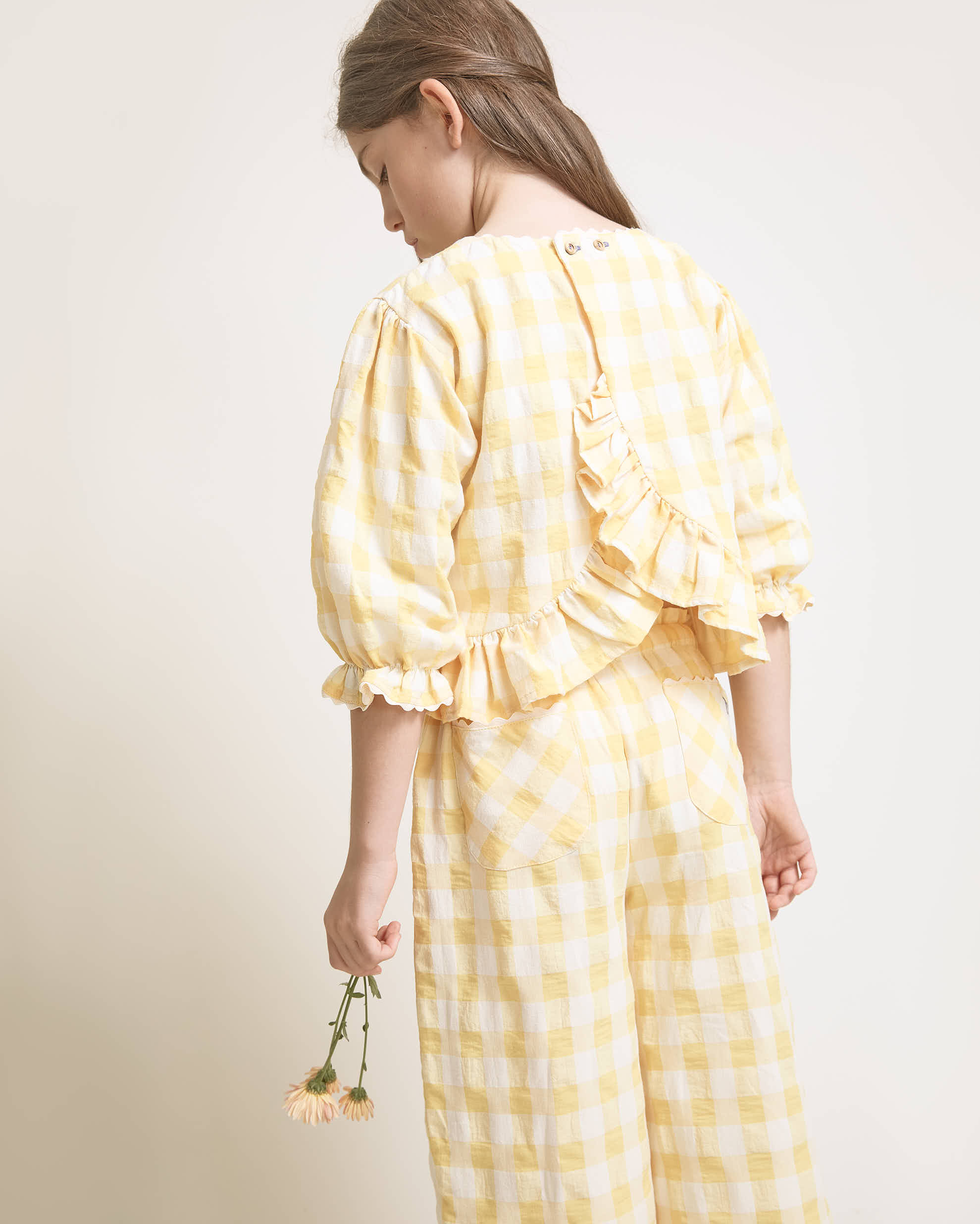 GIngham Trouser Set