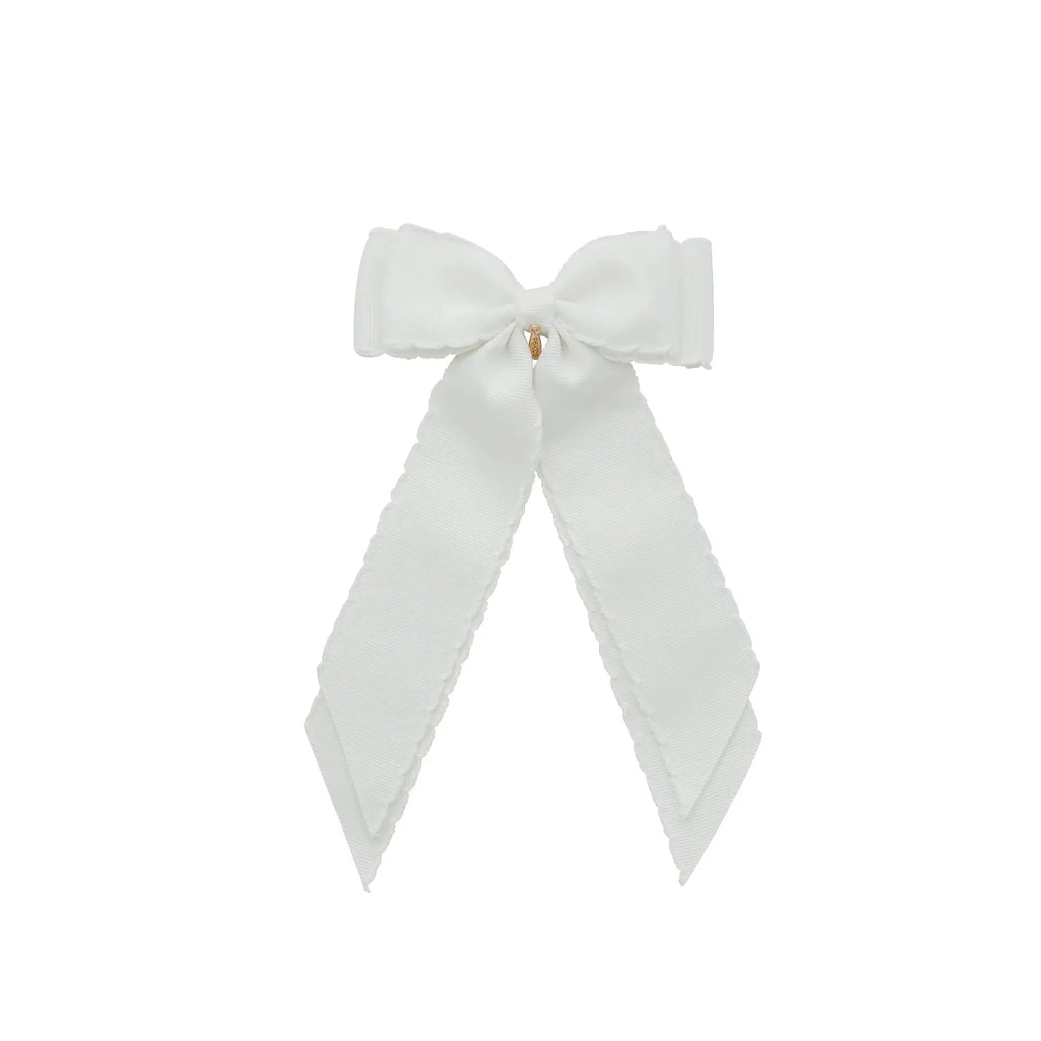 Madeline Small Bow Moonstitch Clip