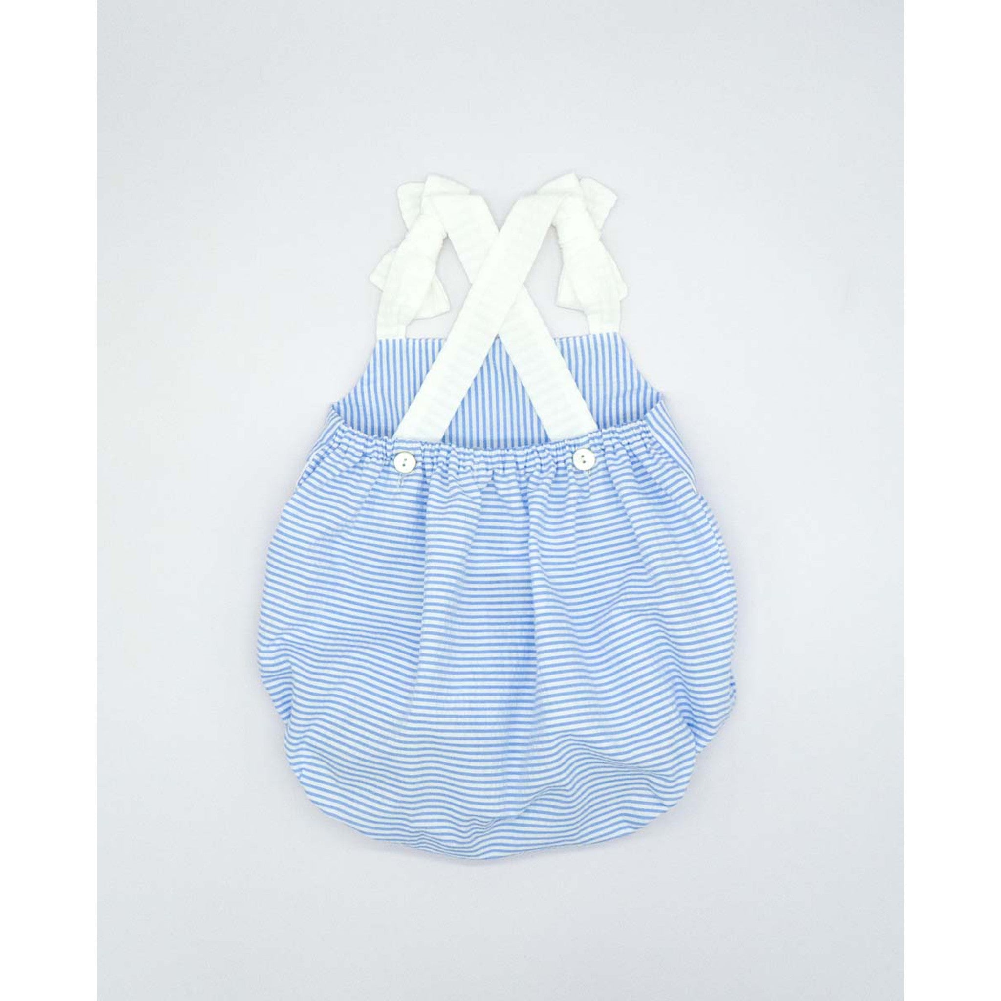 Seersucker Bow Romper