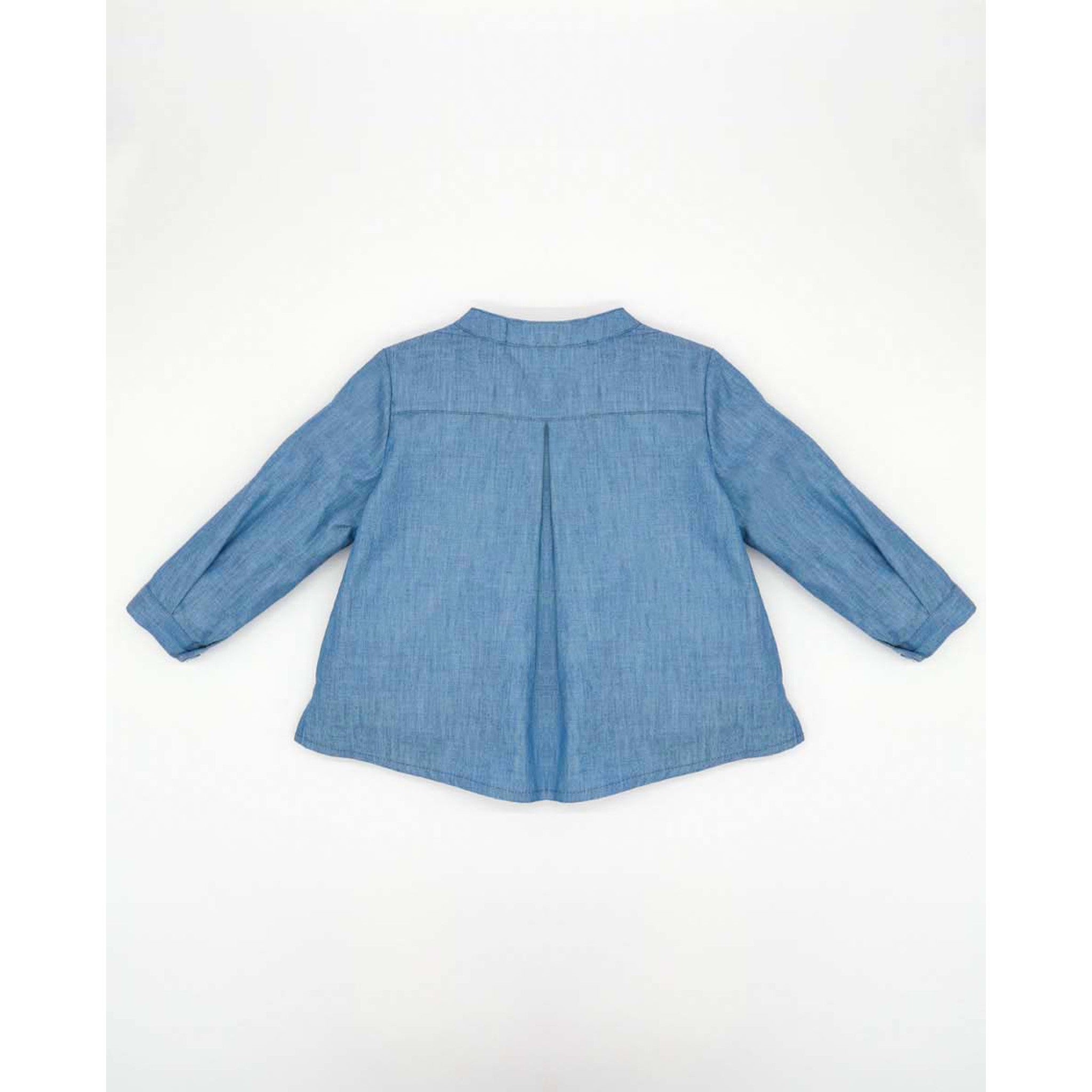 Denim Seersucker Short Set