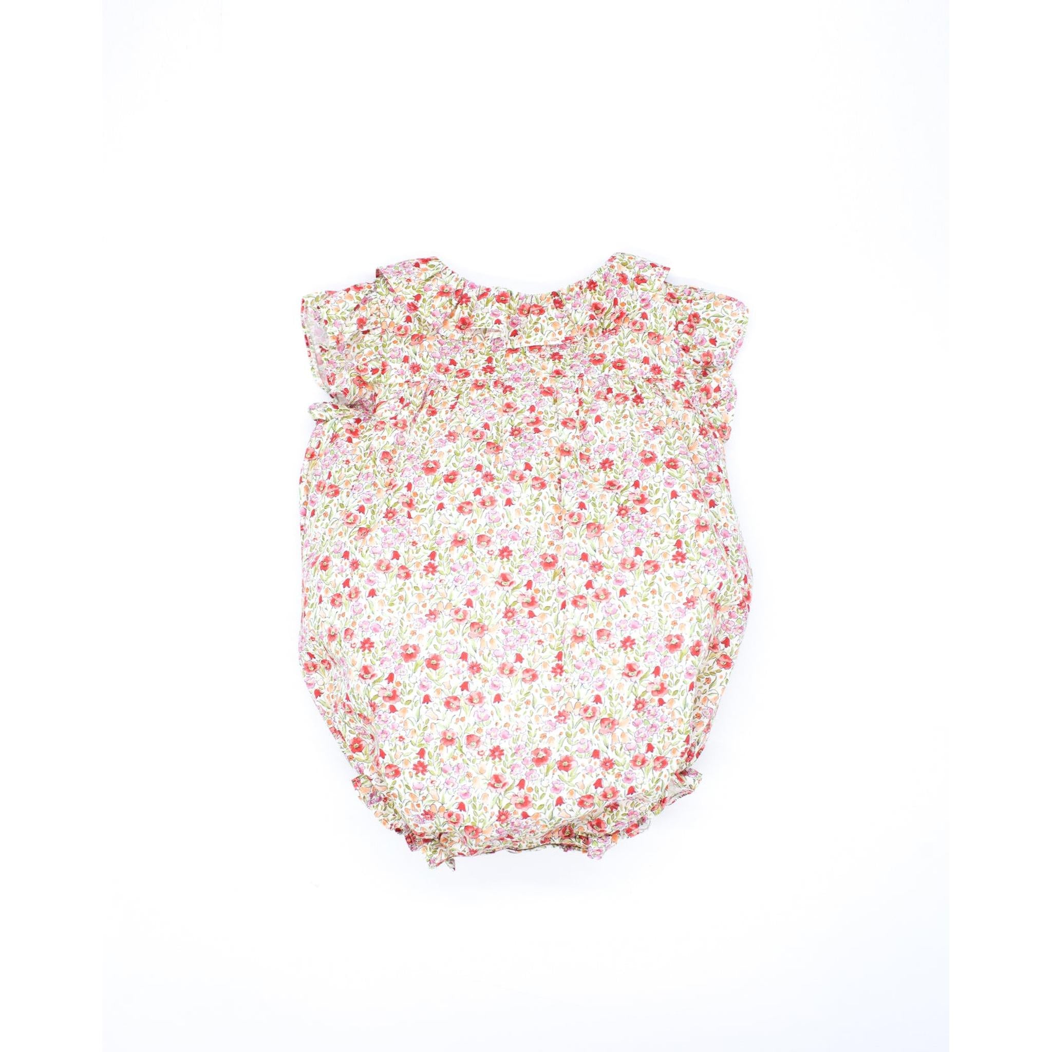 Ruffle Sleeve FLoral Print Romper