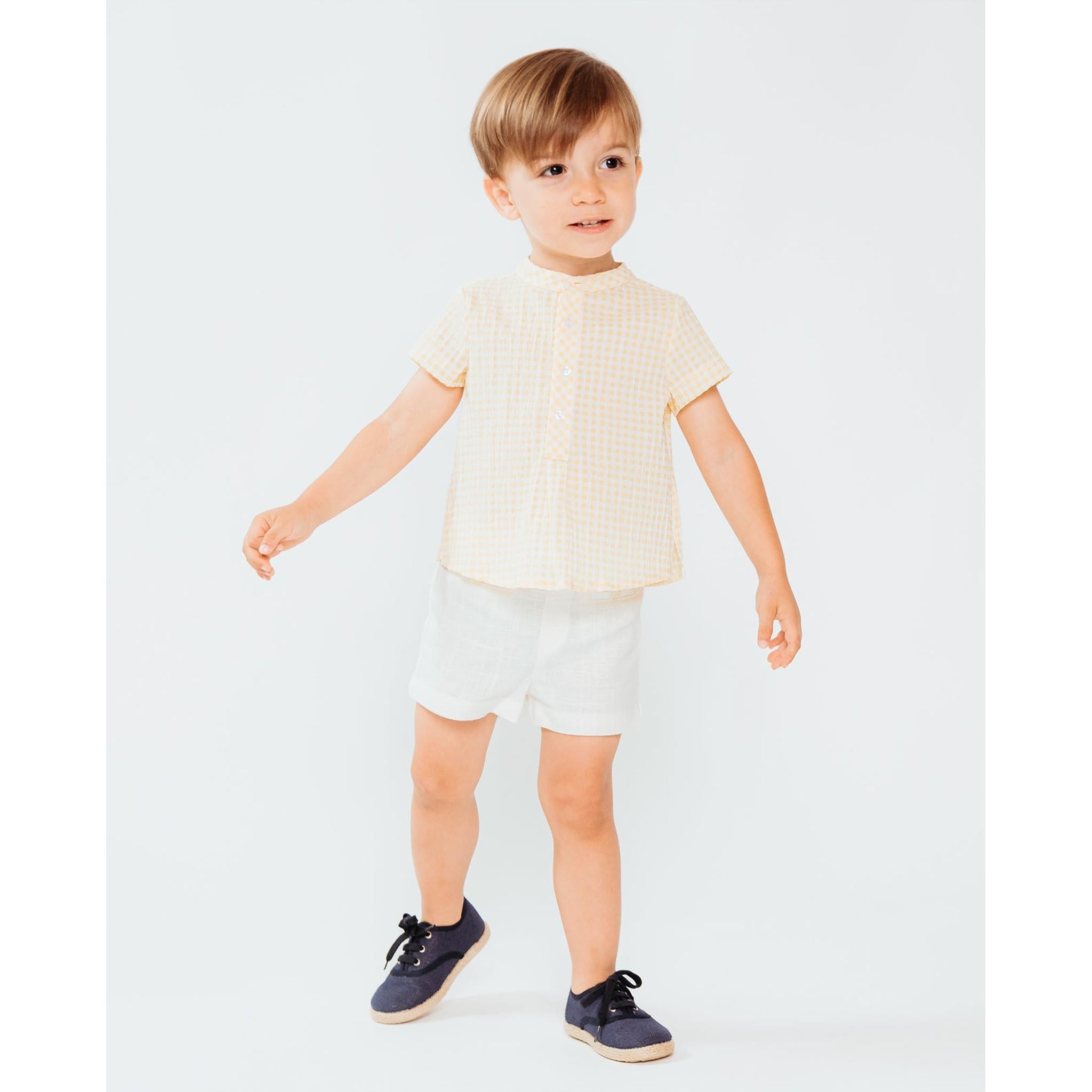 Gingham Baby Short Set