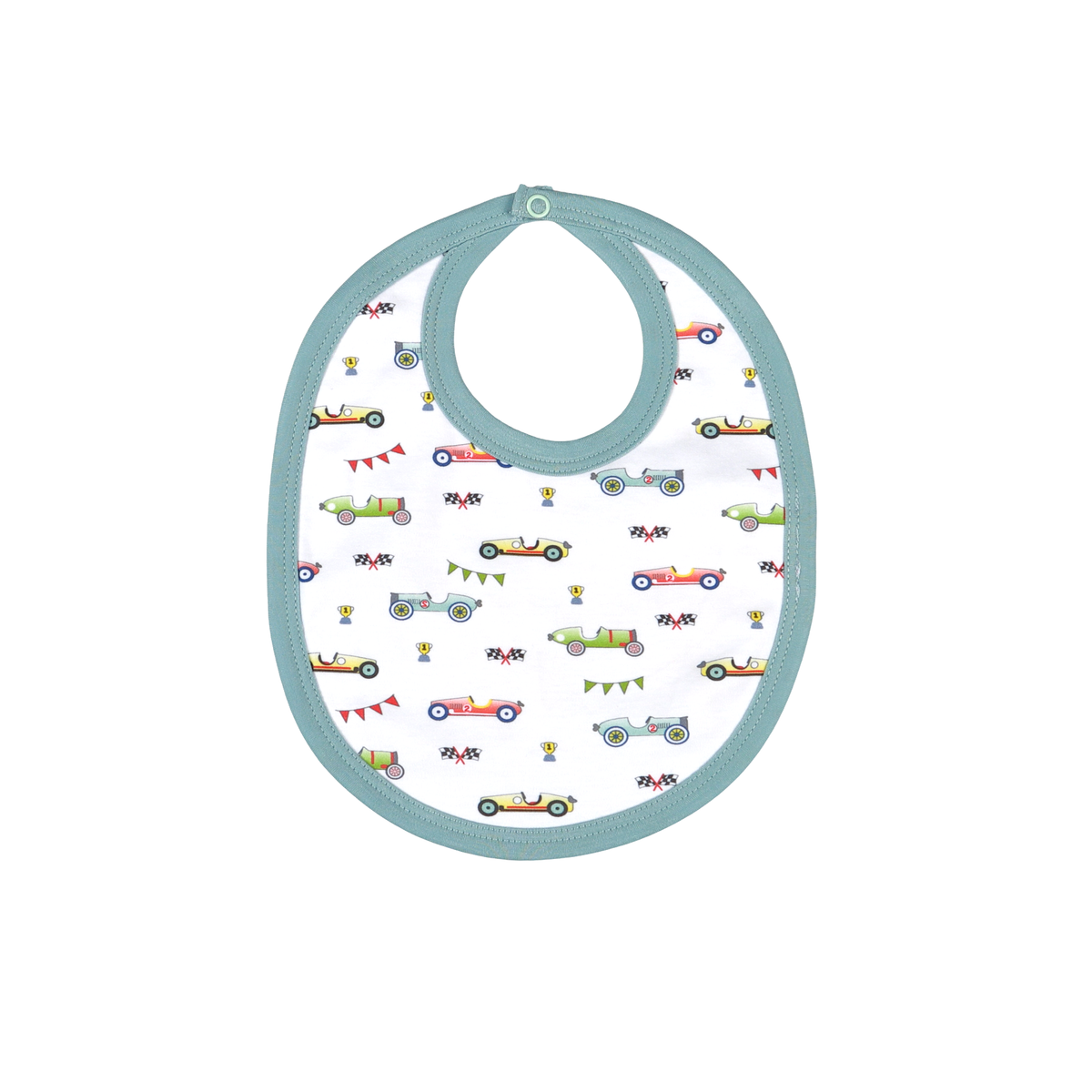 Racing Cars Burp & Bib Set