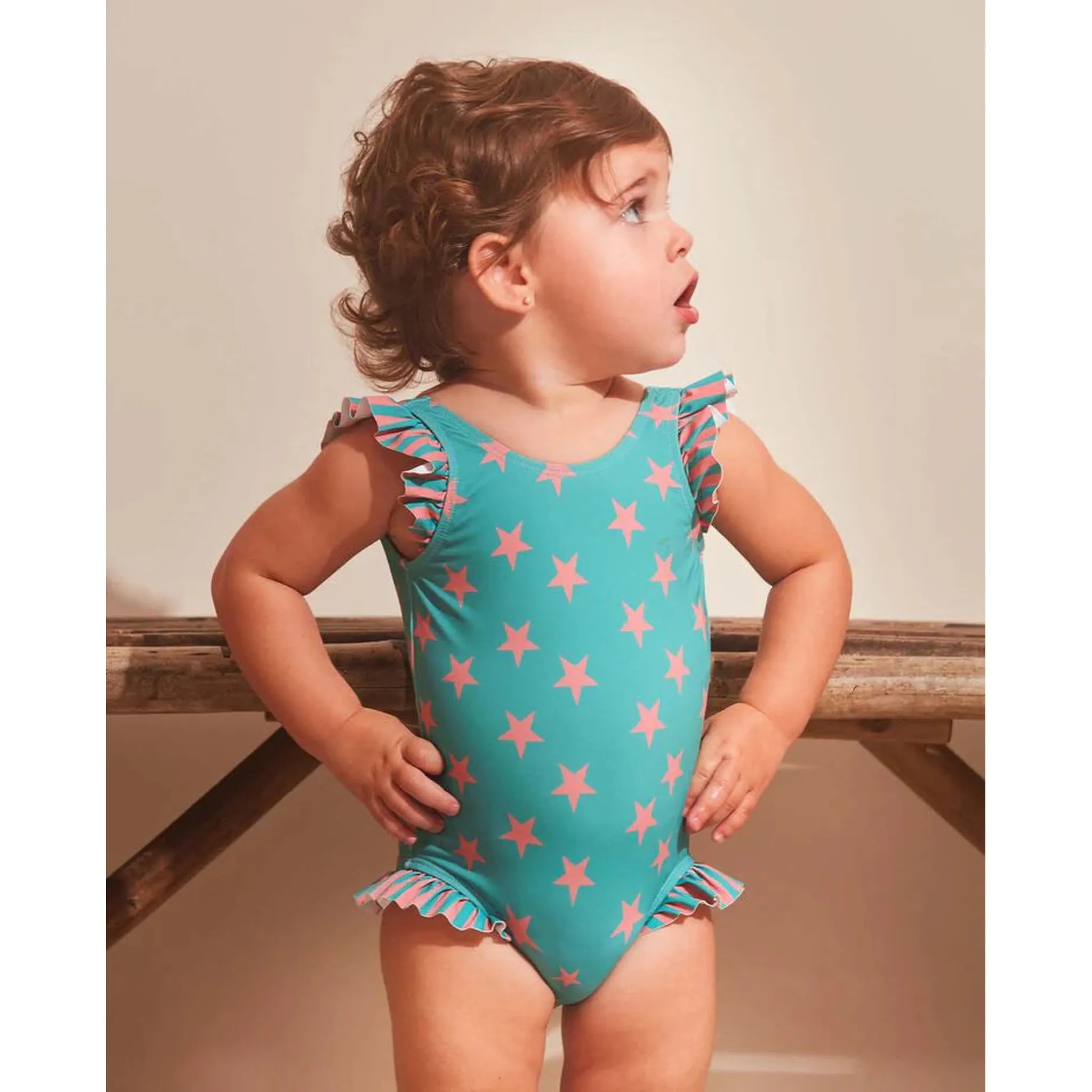Bañador de bebé de estrellas