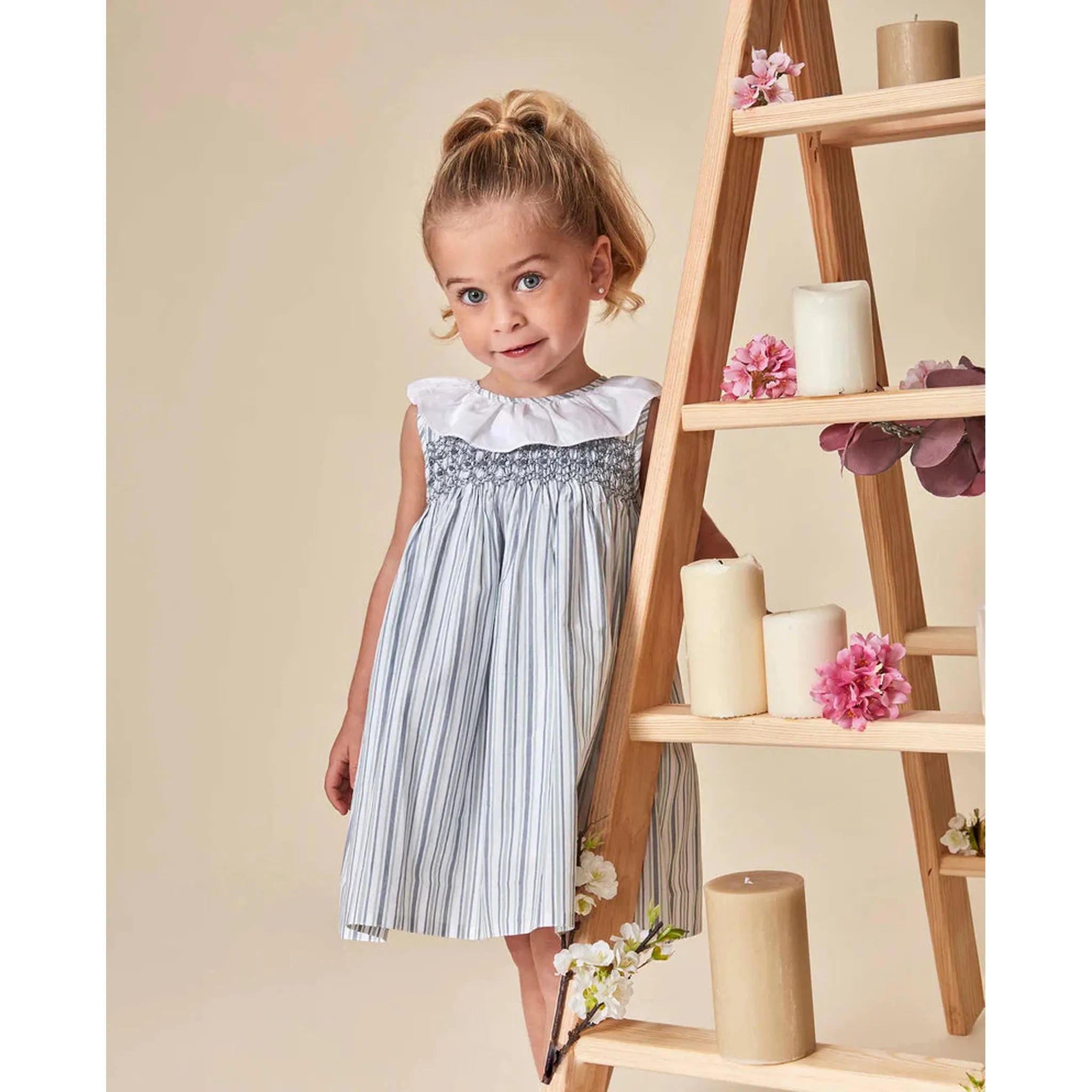 Vestido Smock Azul