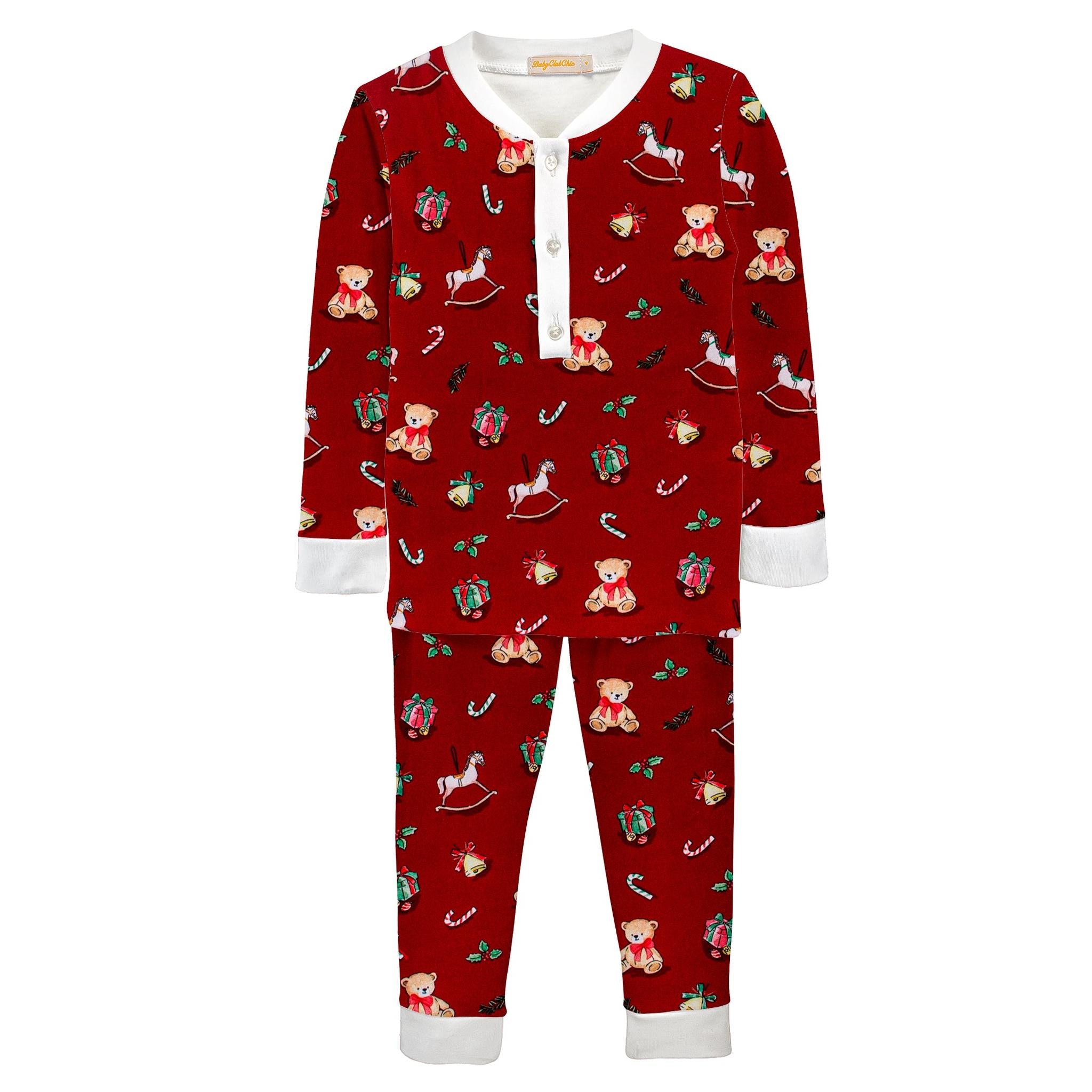 joyful christmas printed kid set - boy