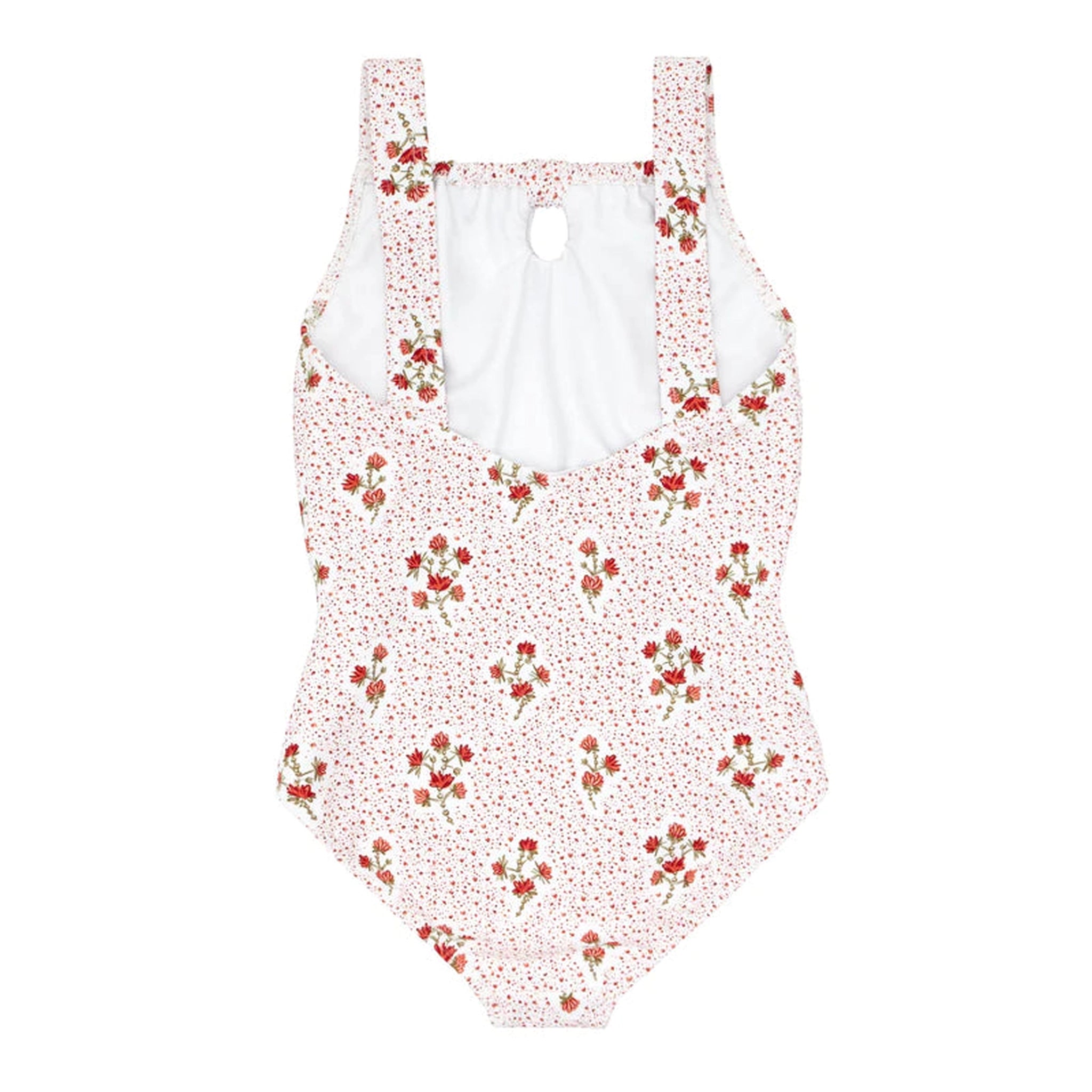 girls raspberry red gathered one piece