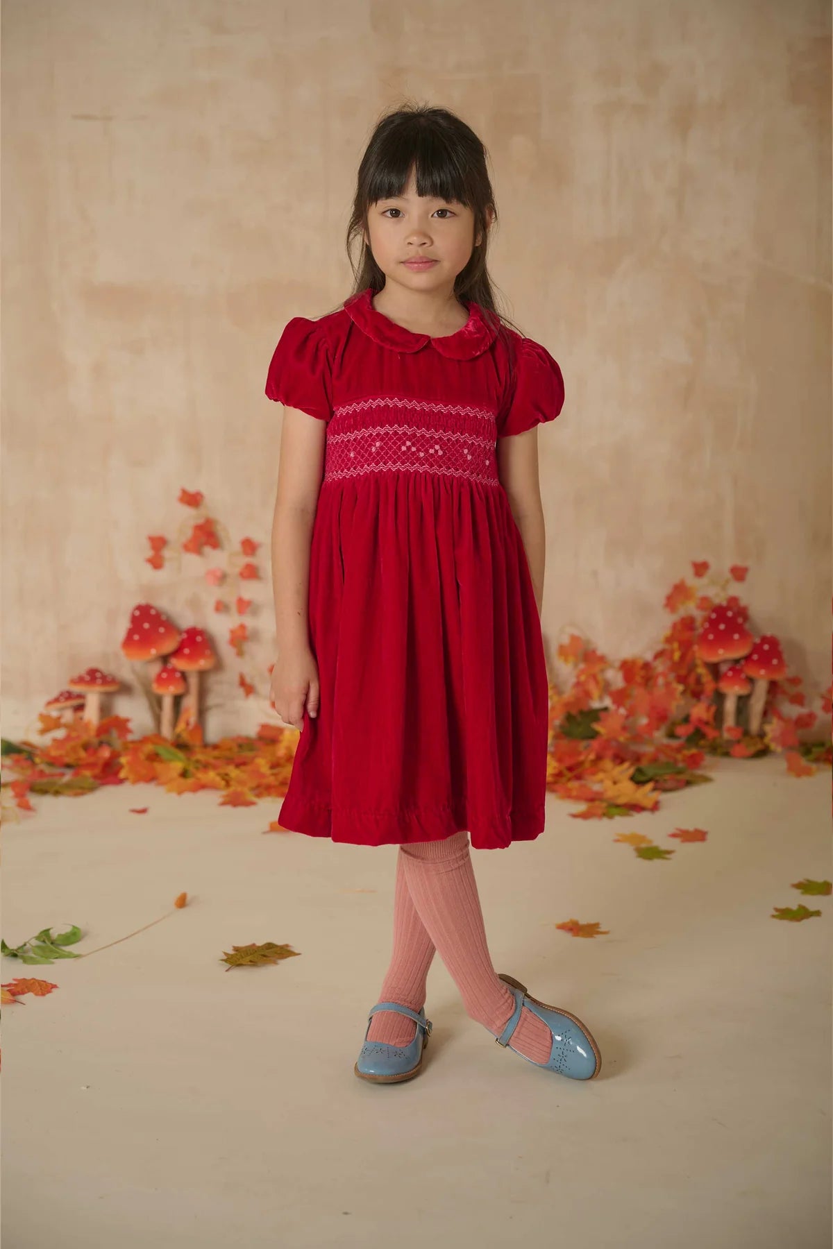 Hand-Smocked Girls Dress - Solange