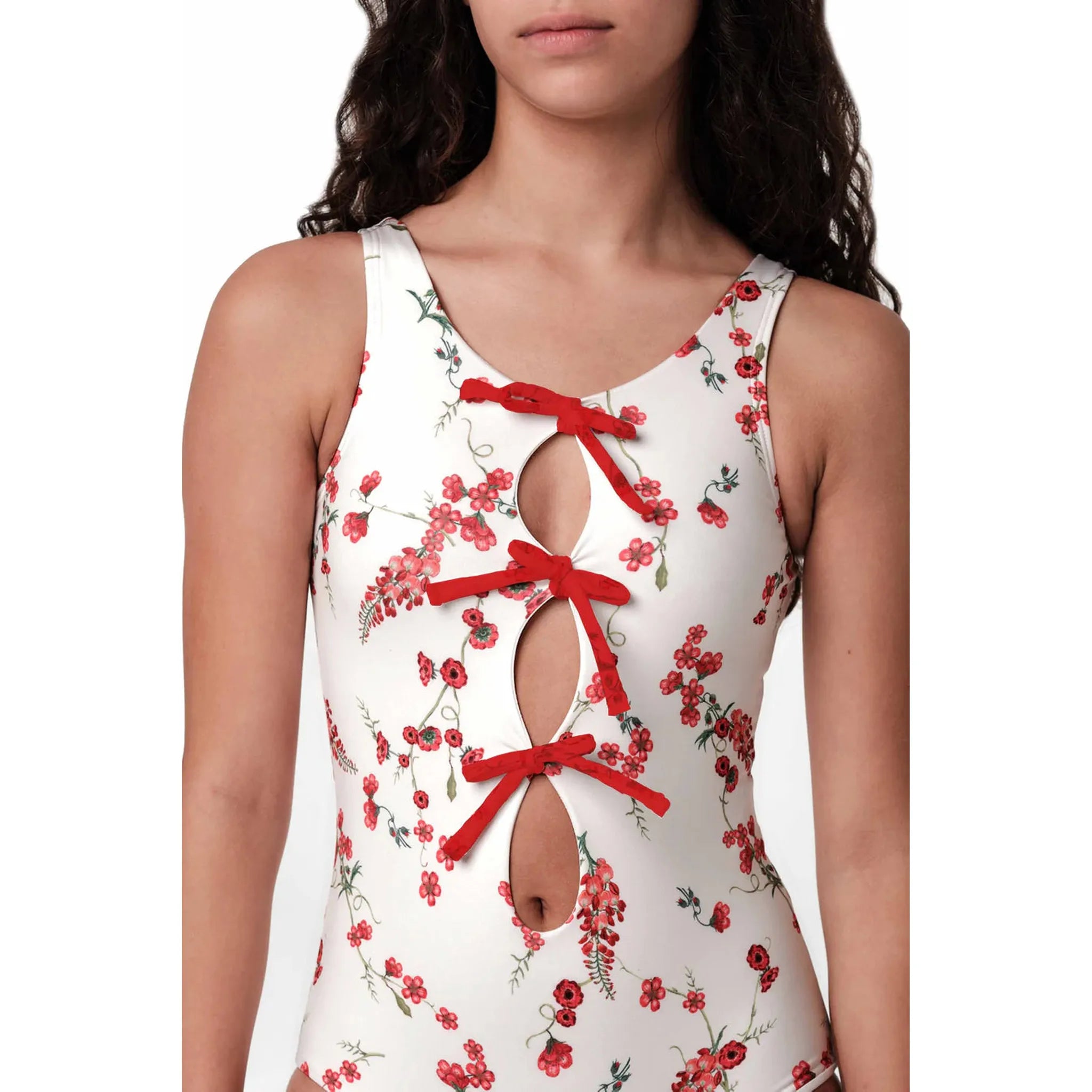 Tiny Tie - Fresia Red One Piece