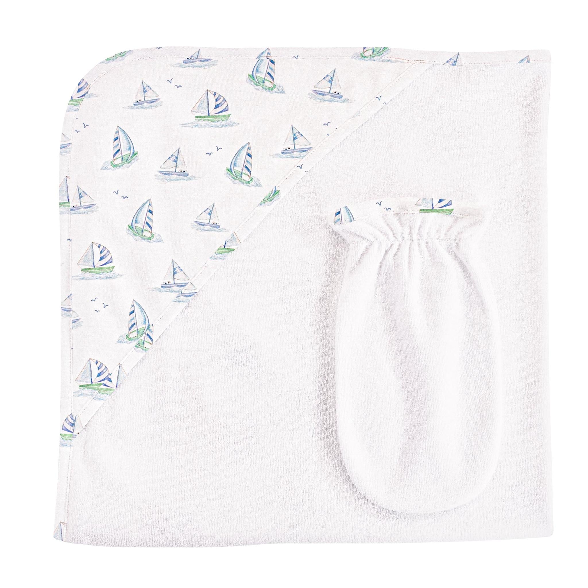 Blue Sail Hooded Towel