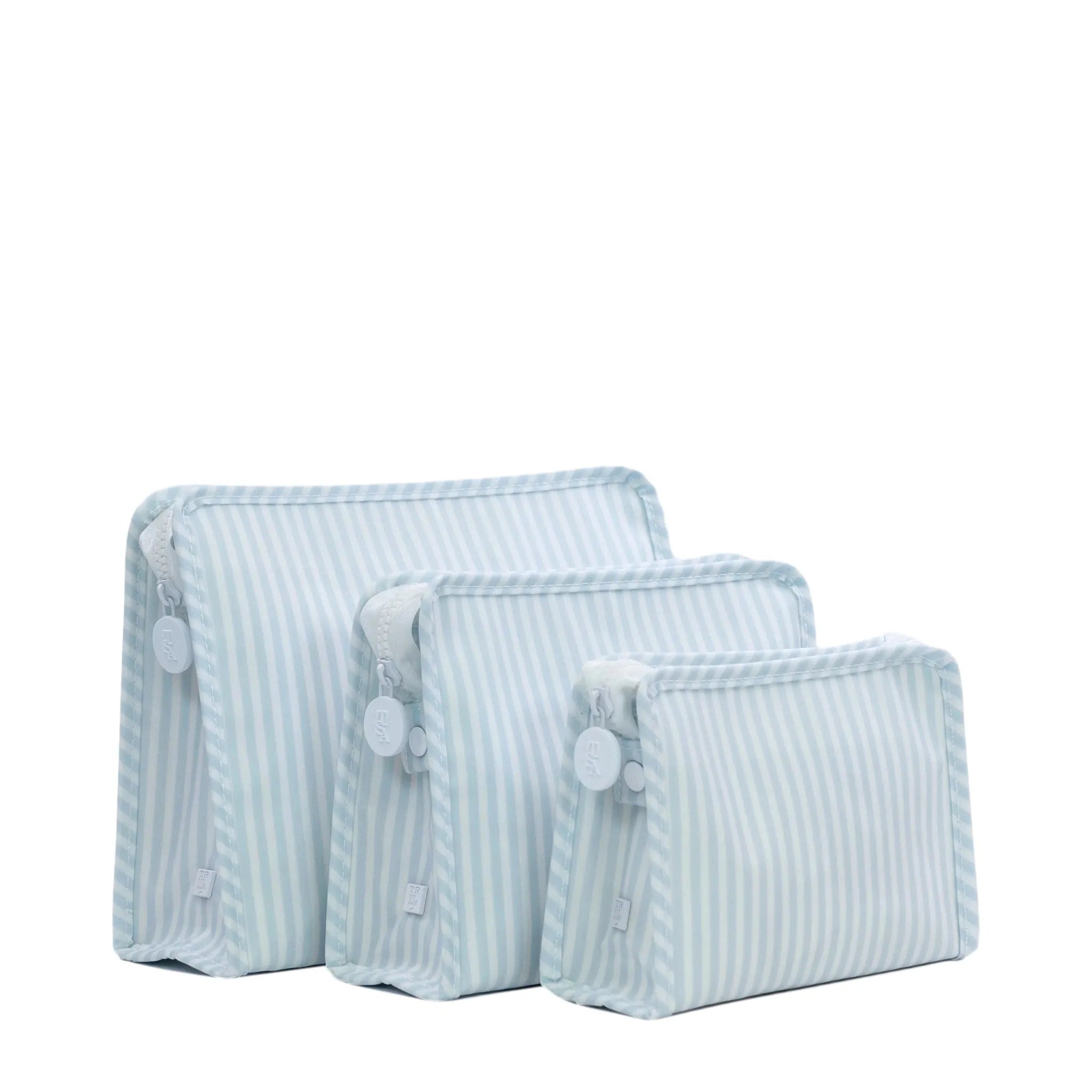 Roadie Small Zip Pouch - Pimlico Stripe Blue