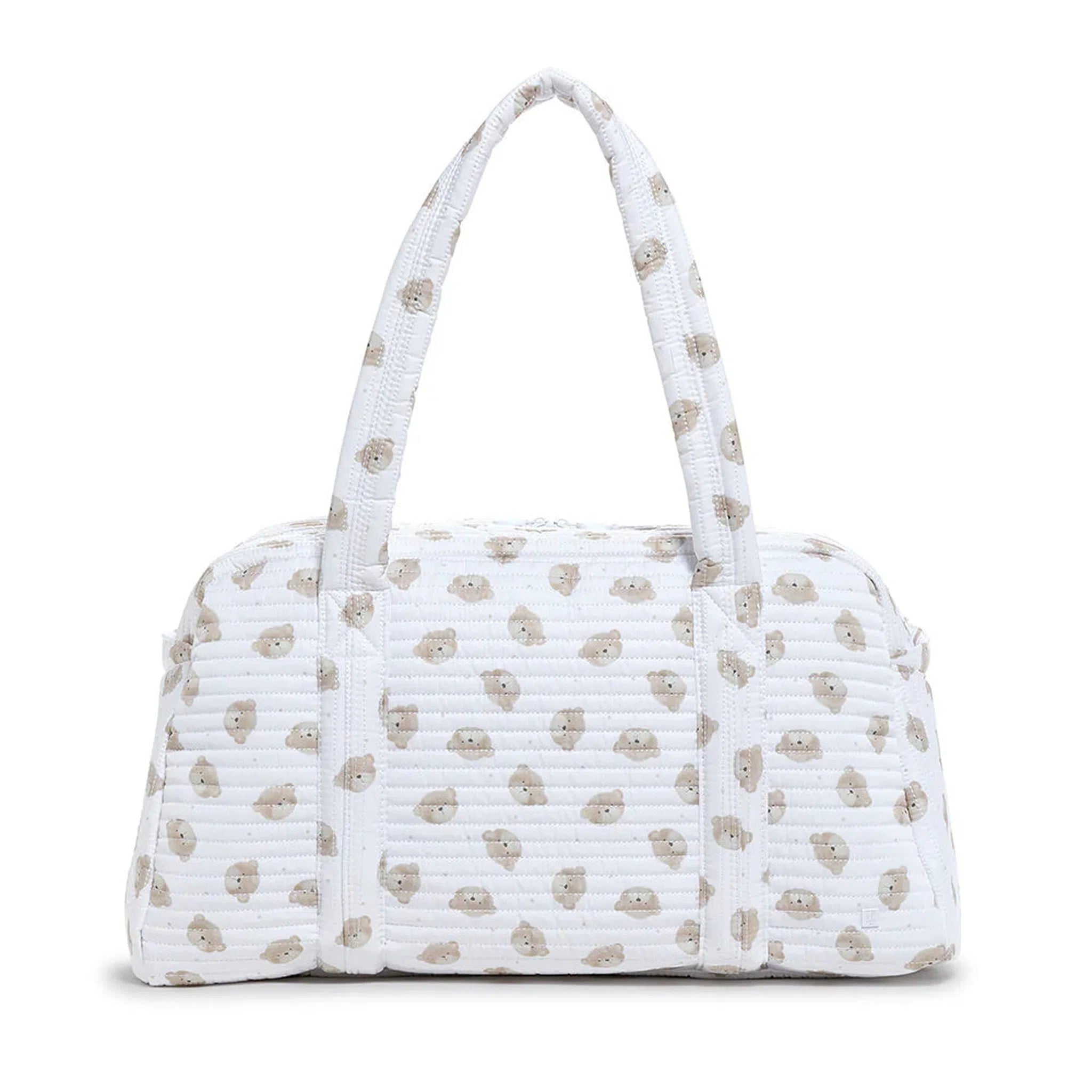 QUILTED GRANDE DUFFEL - TEDDY BEAR