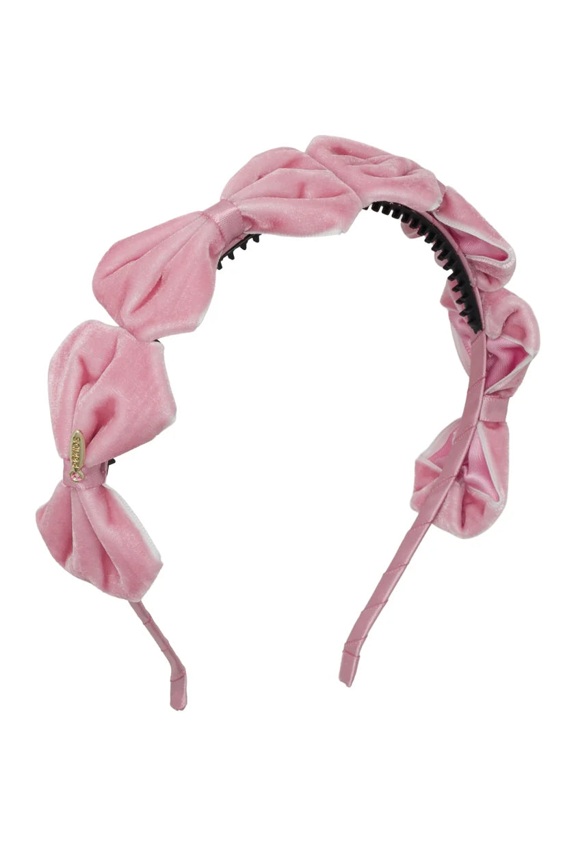 Tendu Velvet Bow Headband