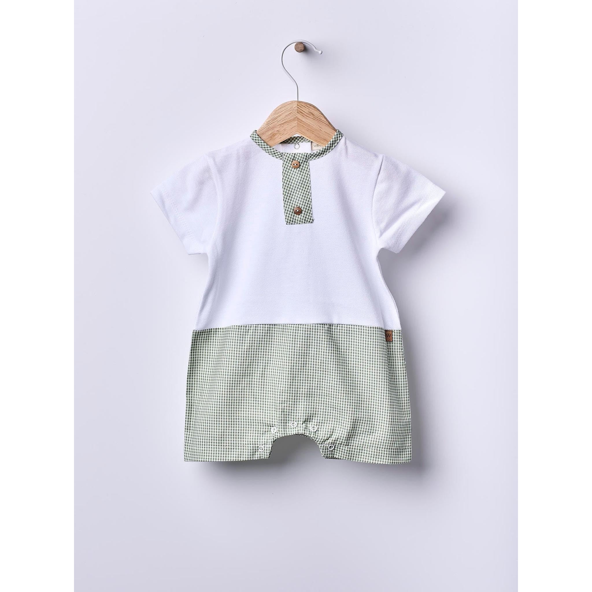 Verde Seco Gingham Romper