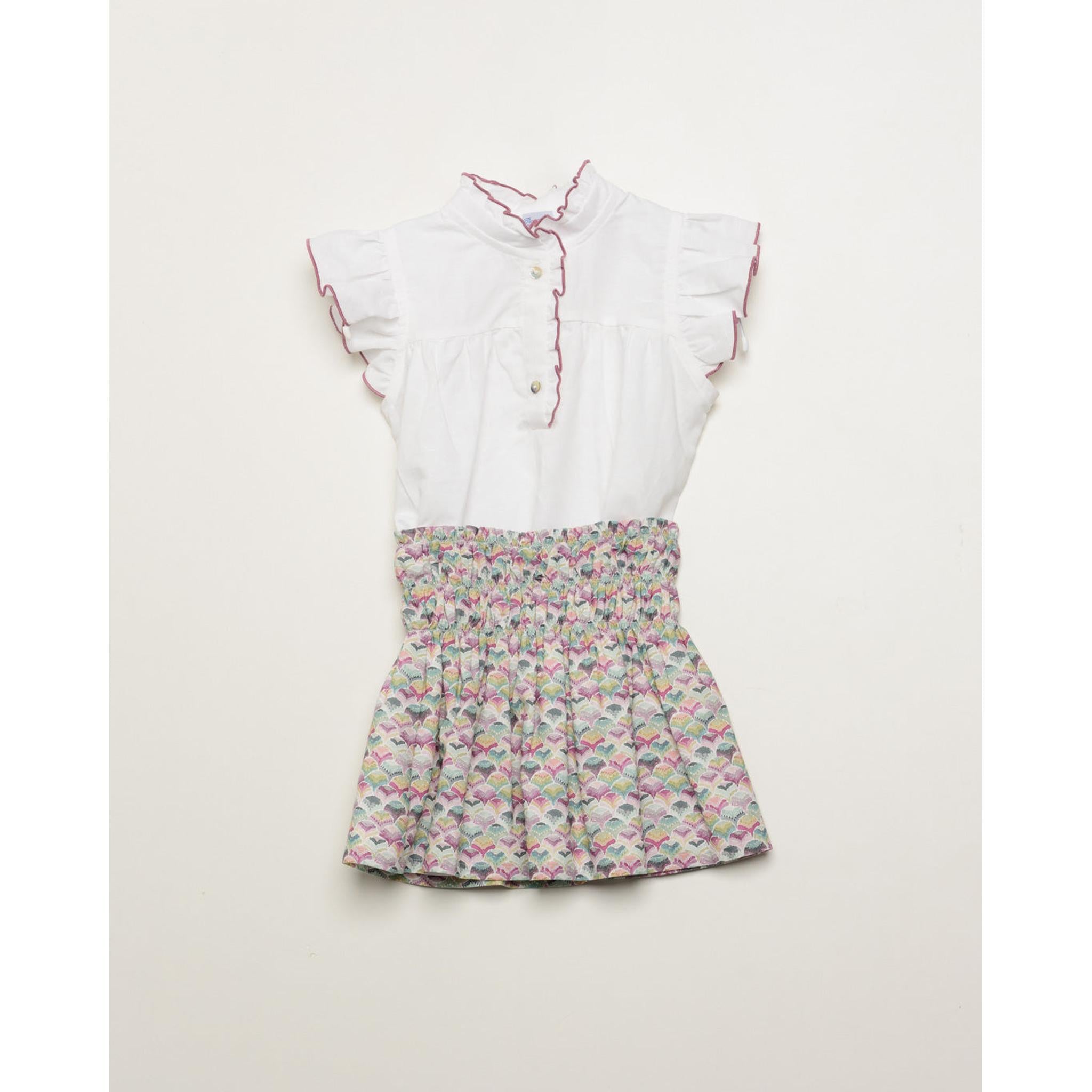 Set Falda Engomada Conchas