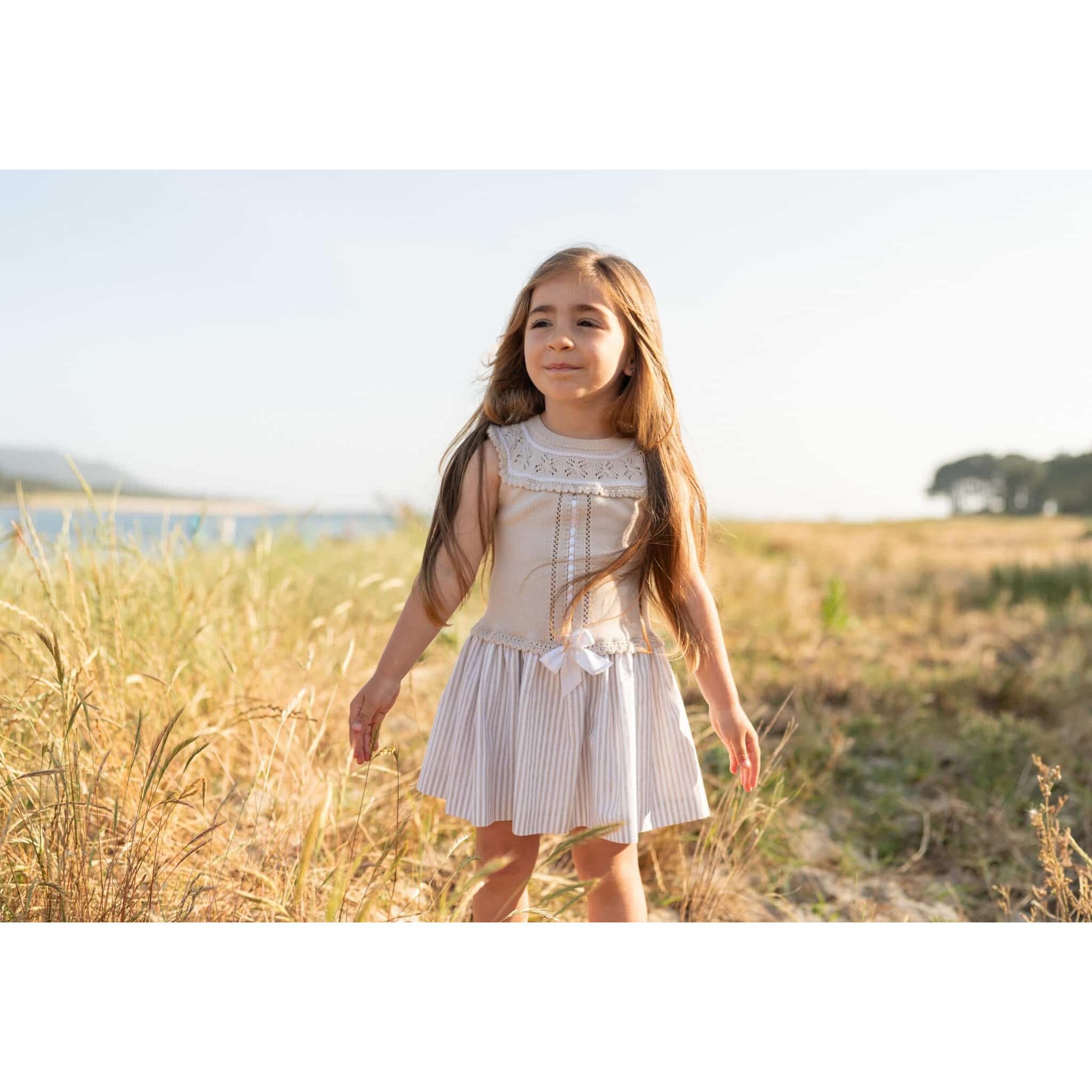 Lino Beige Knitted Dress