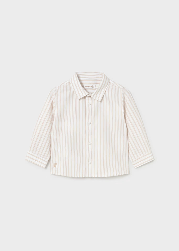 Baby Beige Stripes Jogger Set