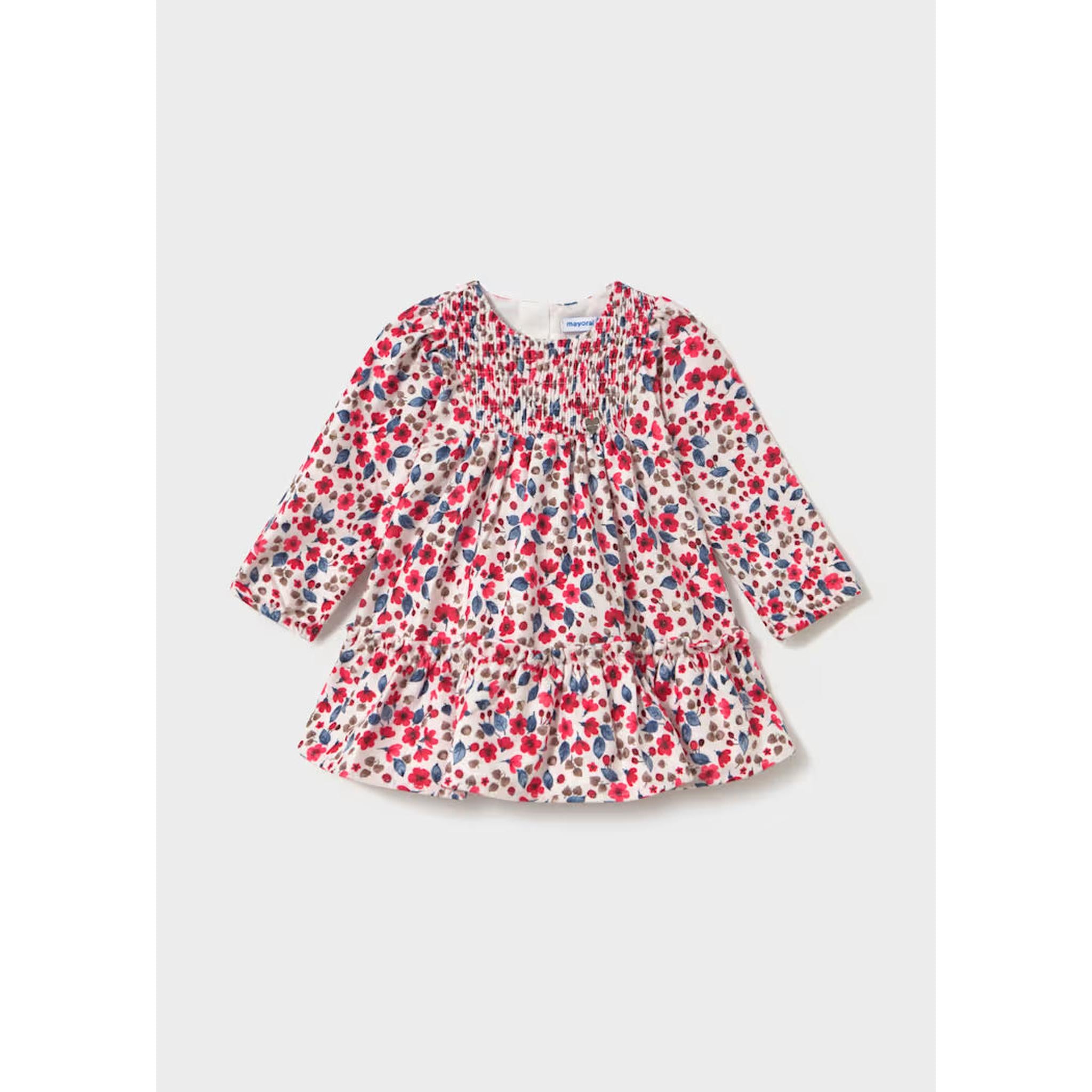 Baby Printed Velvet Dress