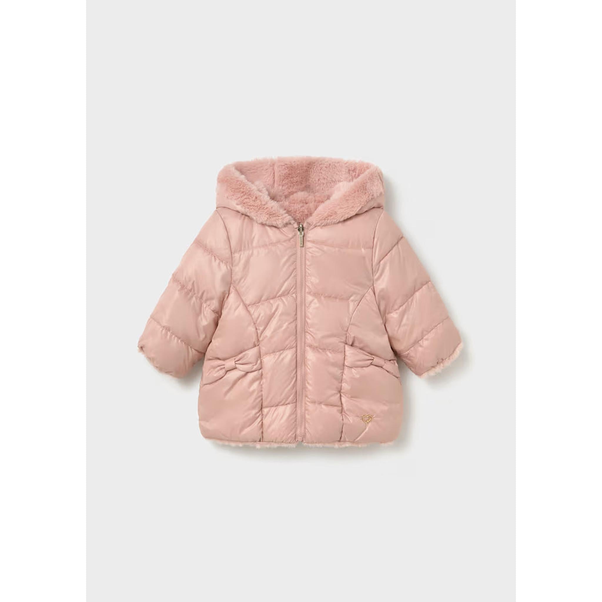 Baby Reversible Faux Fur Puffer Jacket