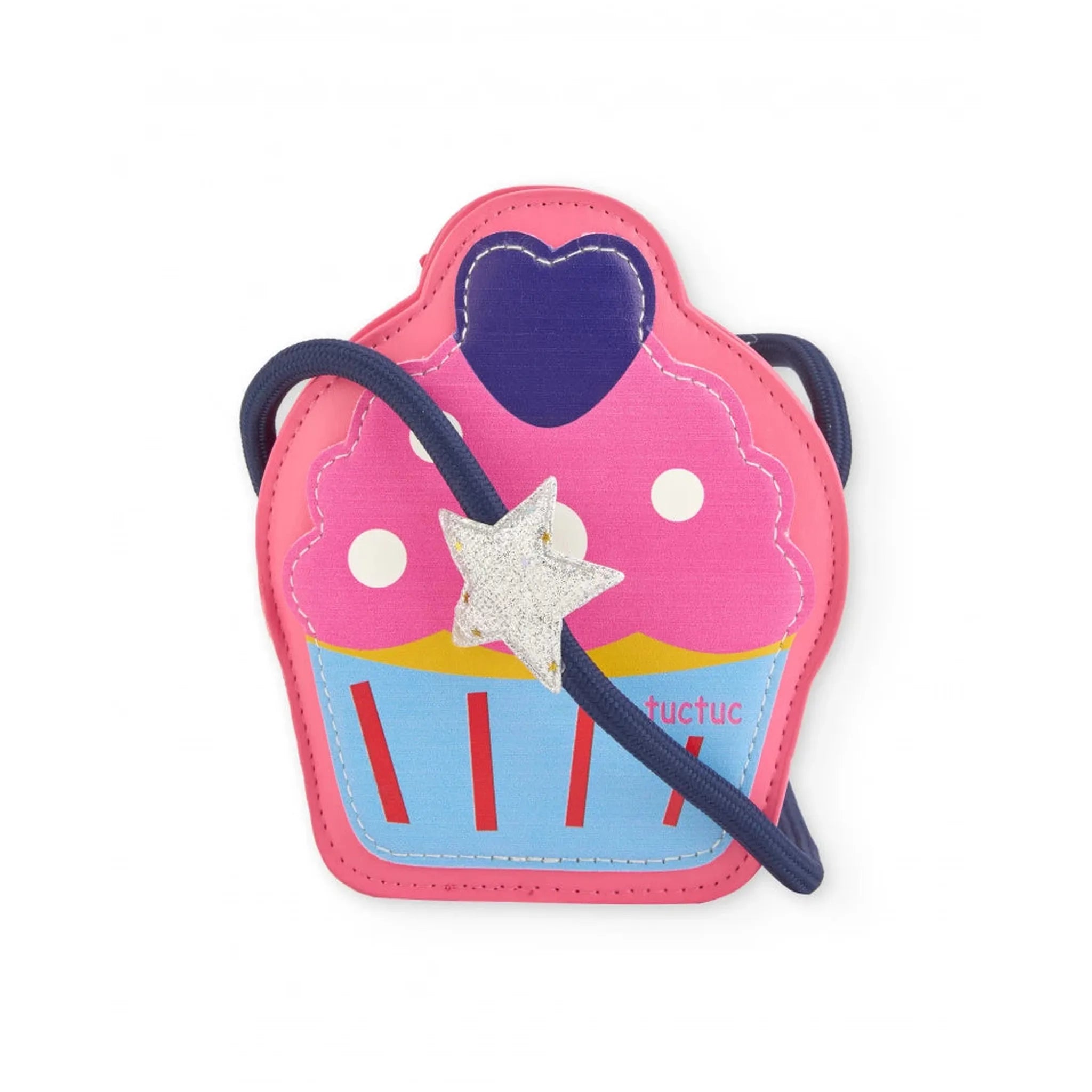 Bolso bandolera para niña con diseño de cupcake
