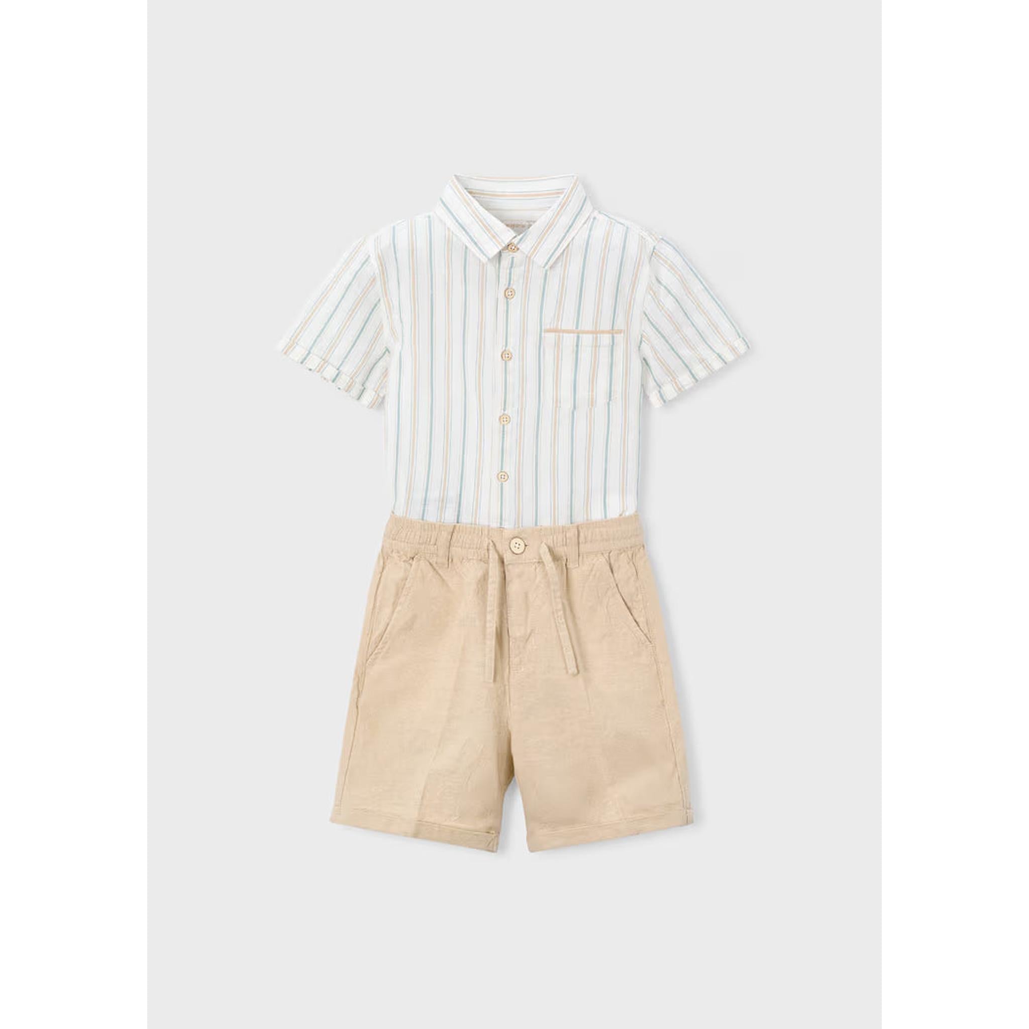 Boy Linen Shorts and Shirt Set