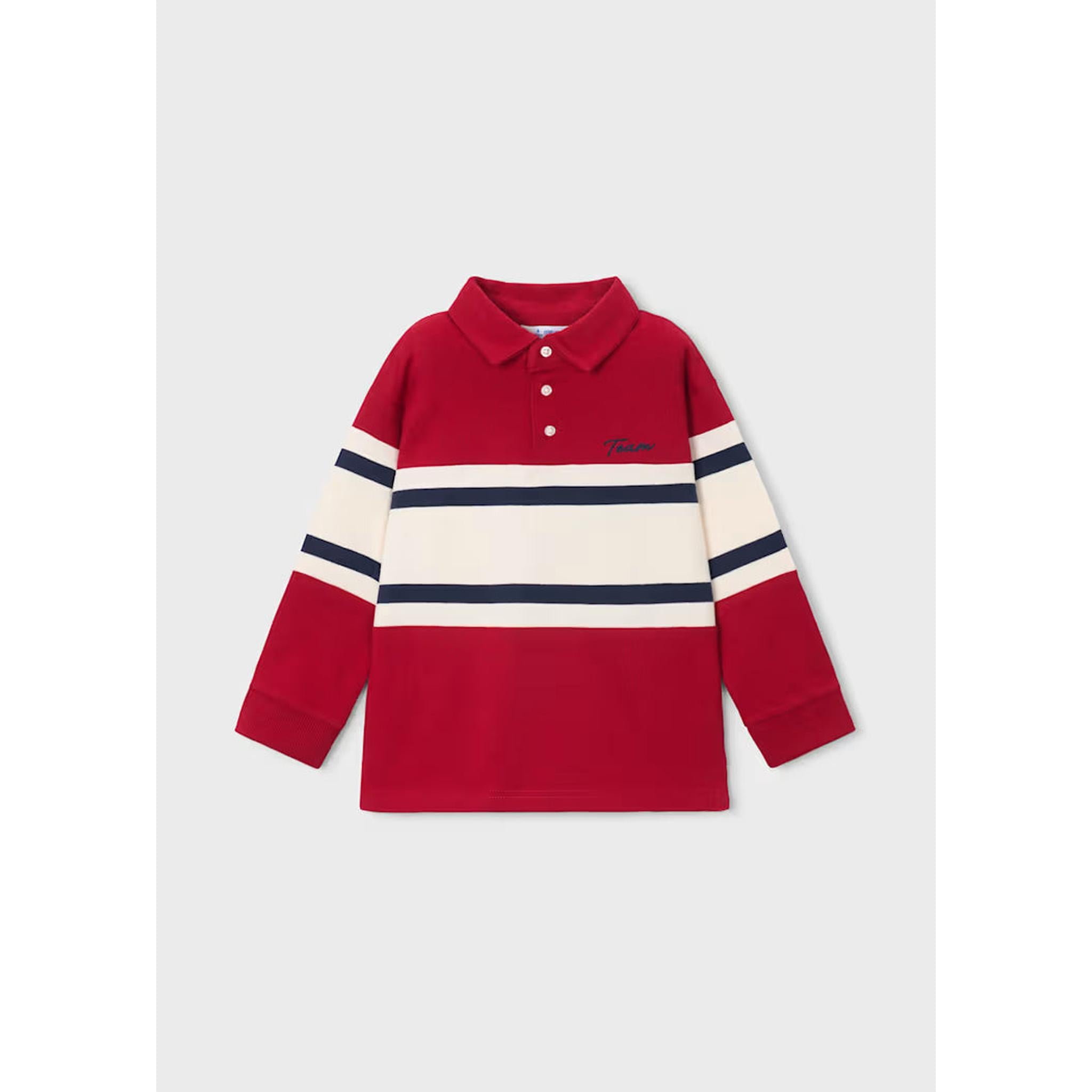 Boy Mixed Fabric Polo