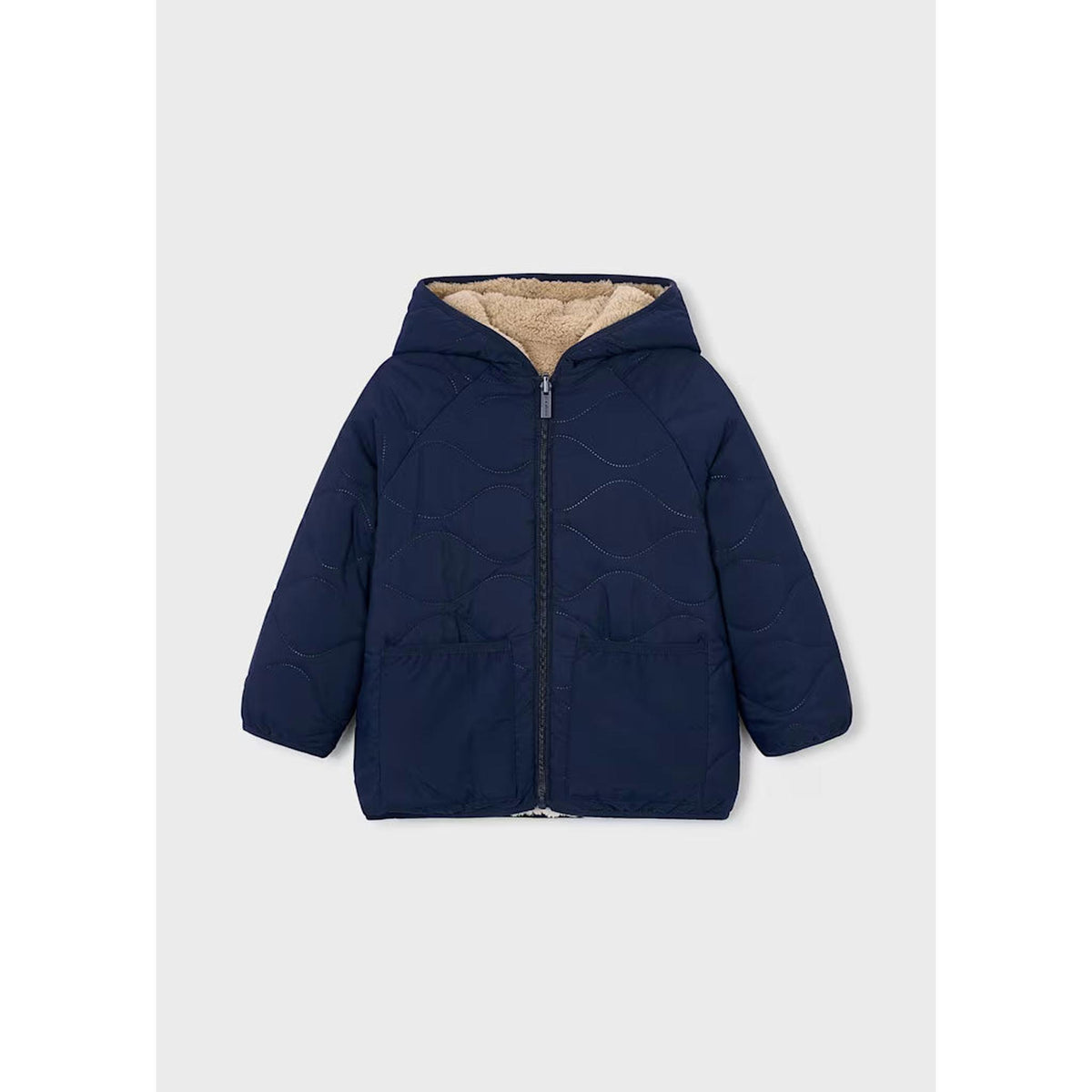 Boy Reversible Sherpa Puffer Jacket