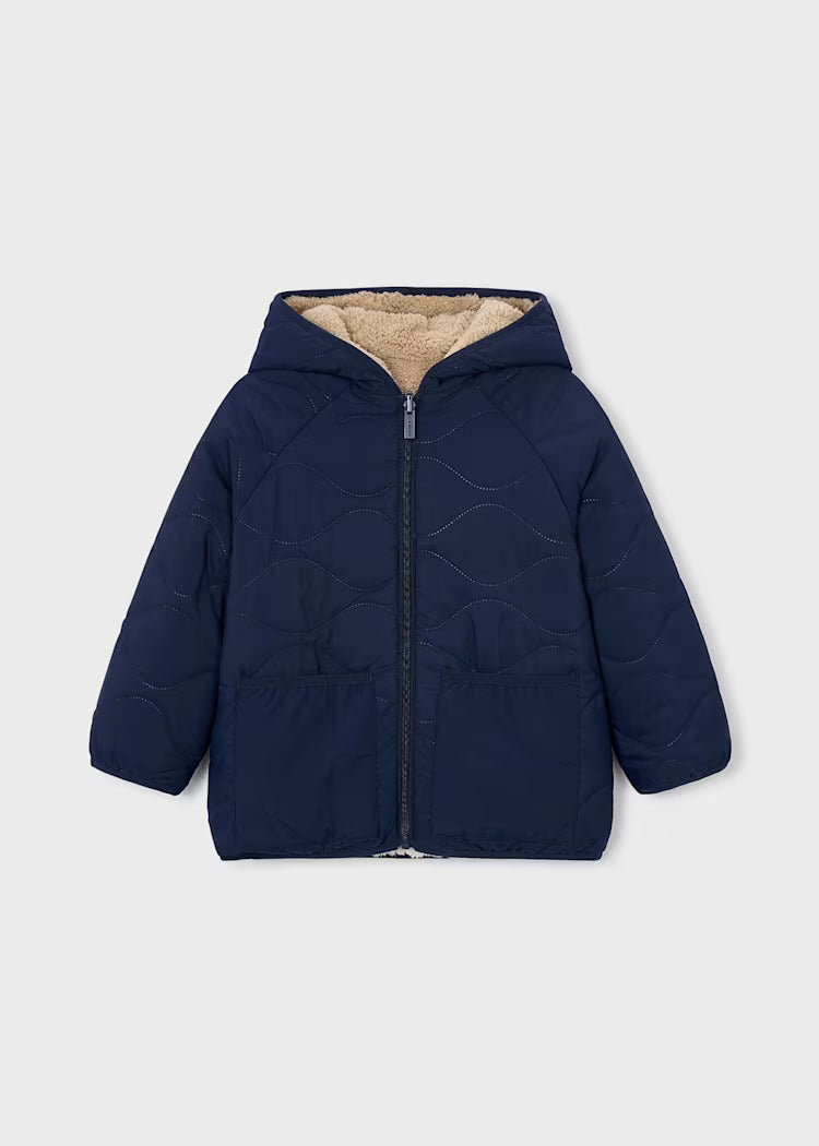 Boy Reversible Sherpa Puffer Jacket