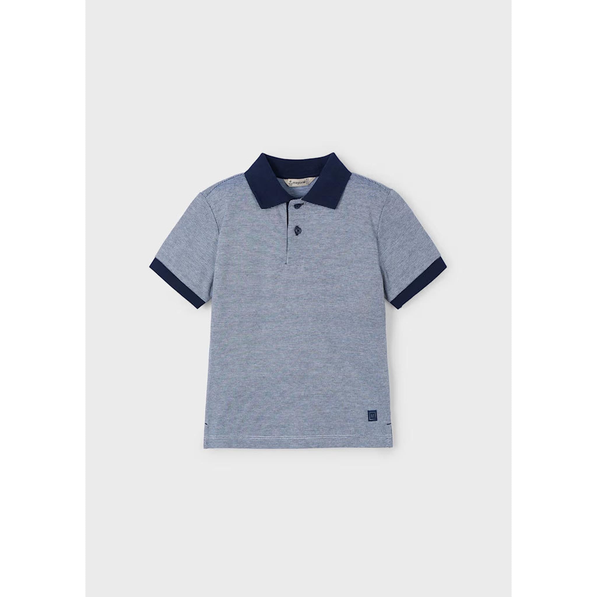 Navy Polo White Short Set