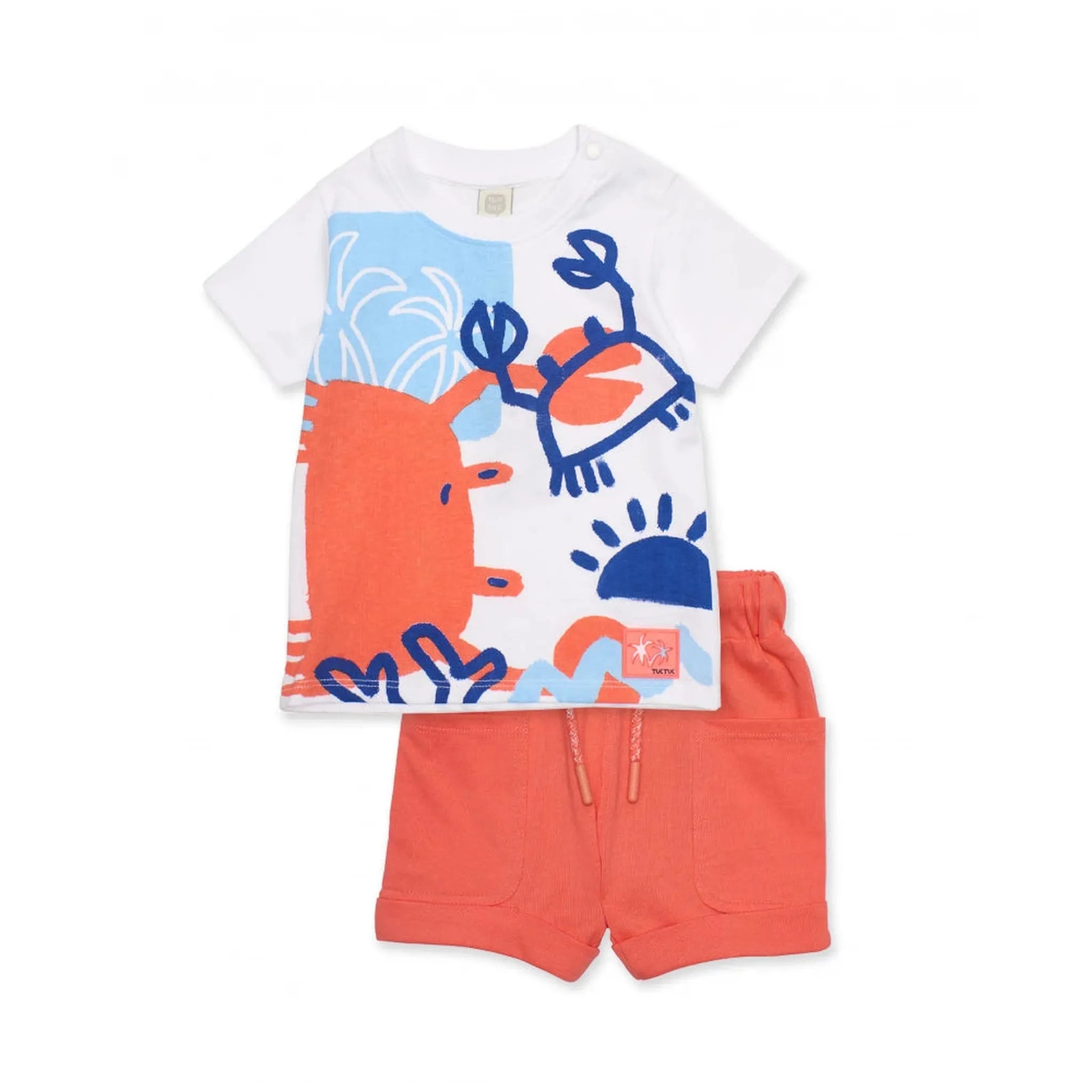 Boys’ knitted set with large print