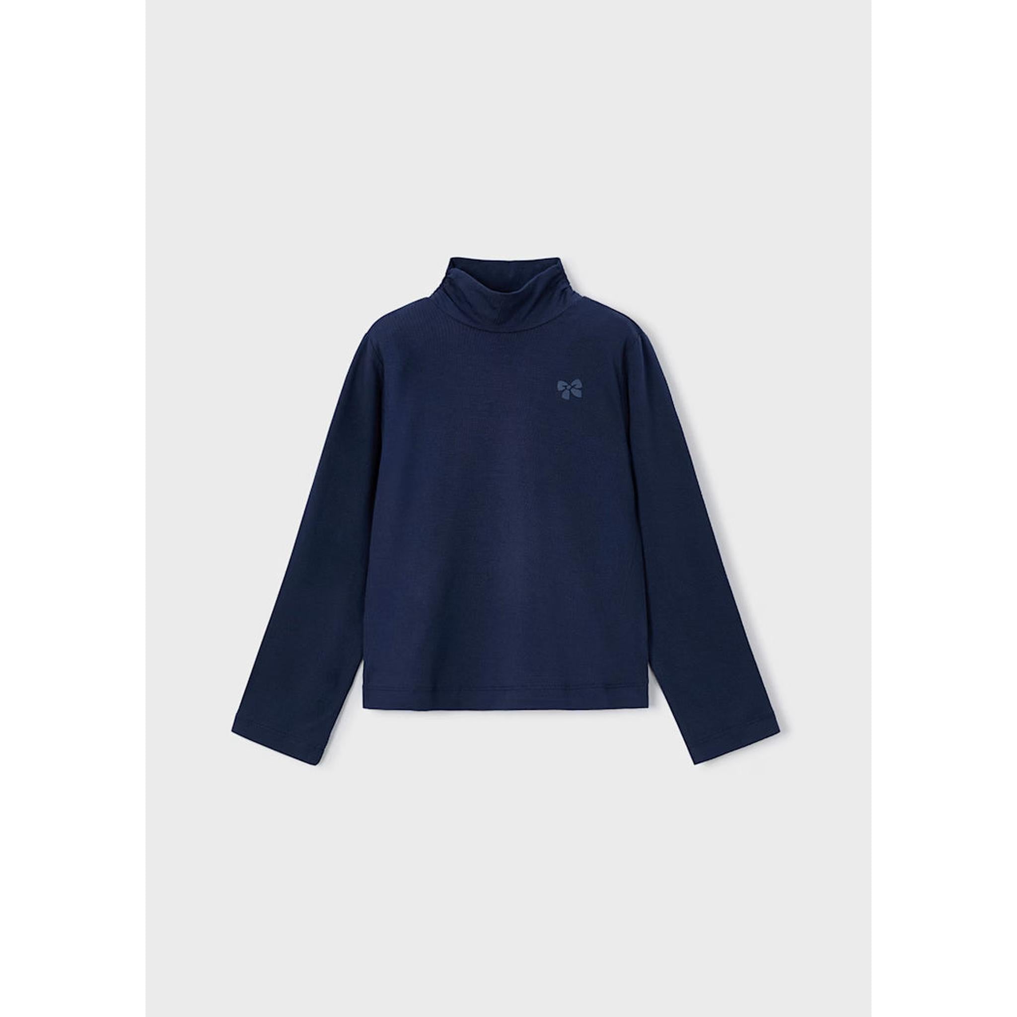 Girl Basic Mock-Neck T-Shirt