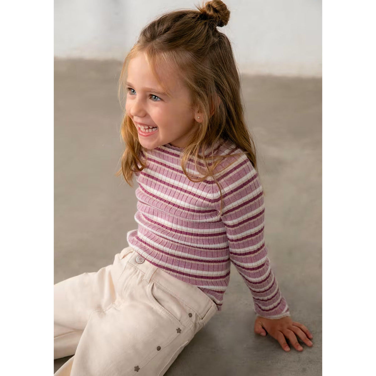 Girl Embroidered Overall Skirt