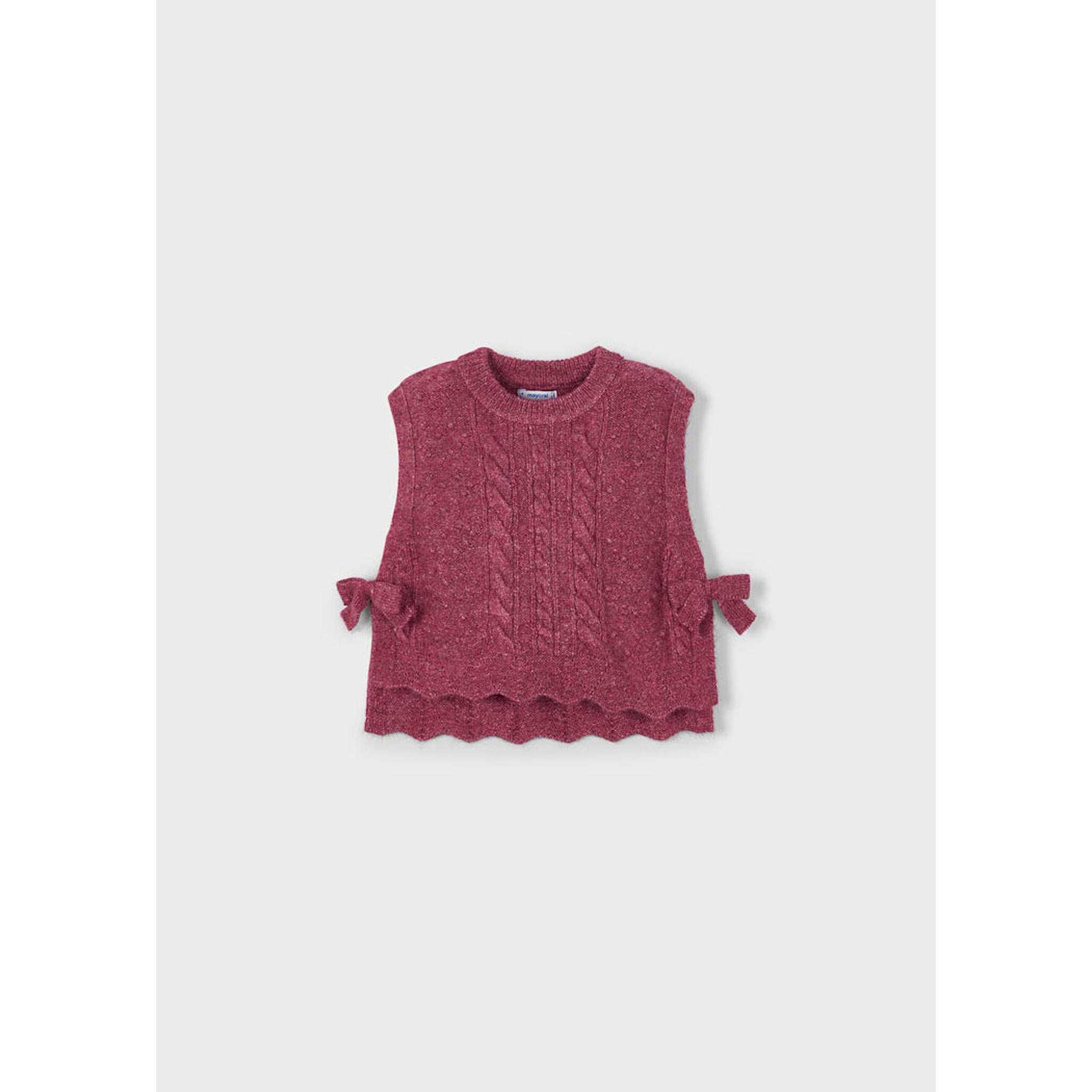 Girl Knit Vest with Side Bows