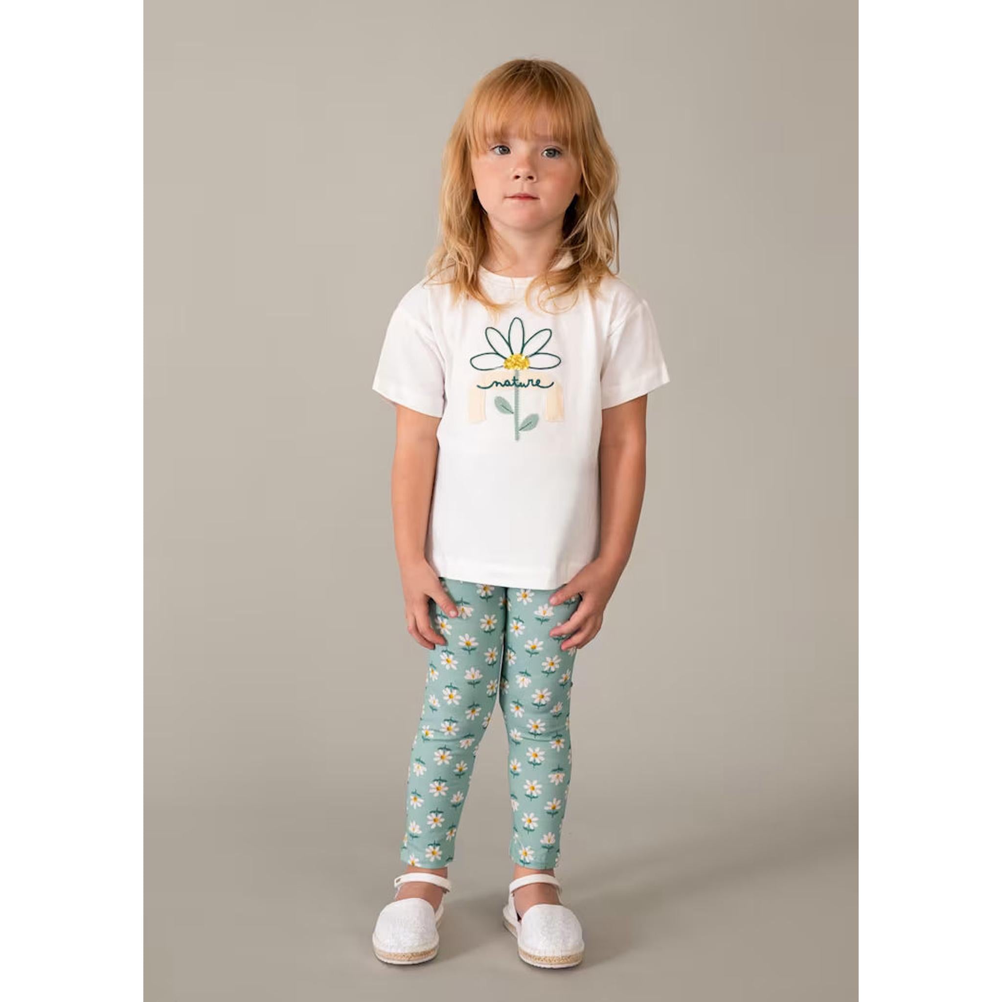 Girl Printed Leggings and T-shirt Set
