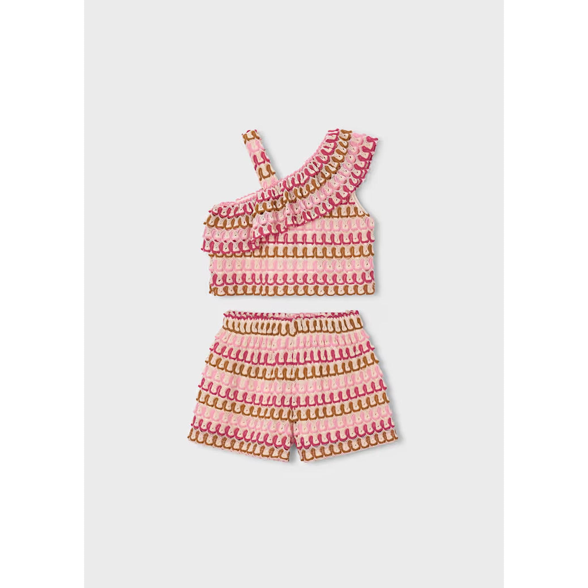 Girl Shorts and Asymmetric Top Set