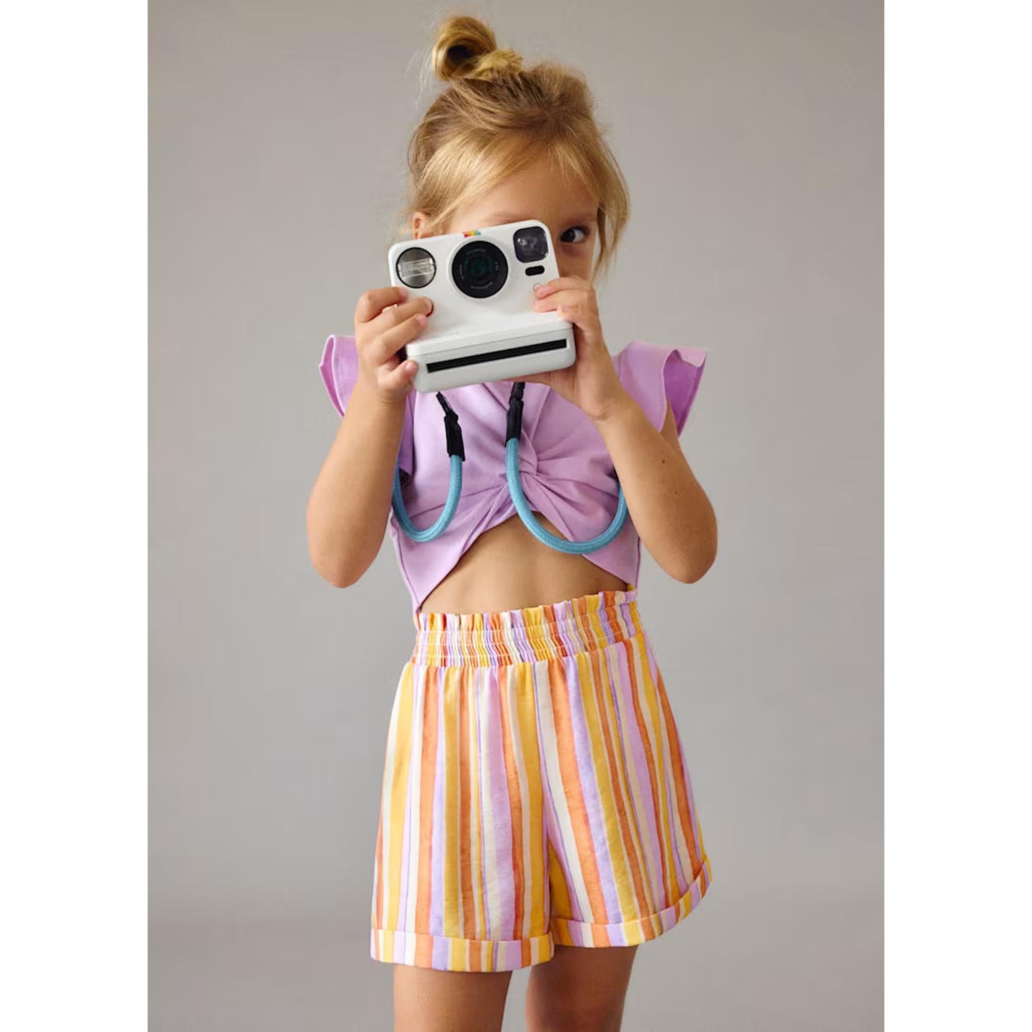 Girl Striped Shorts and T-shirt Set