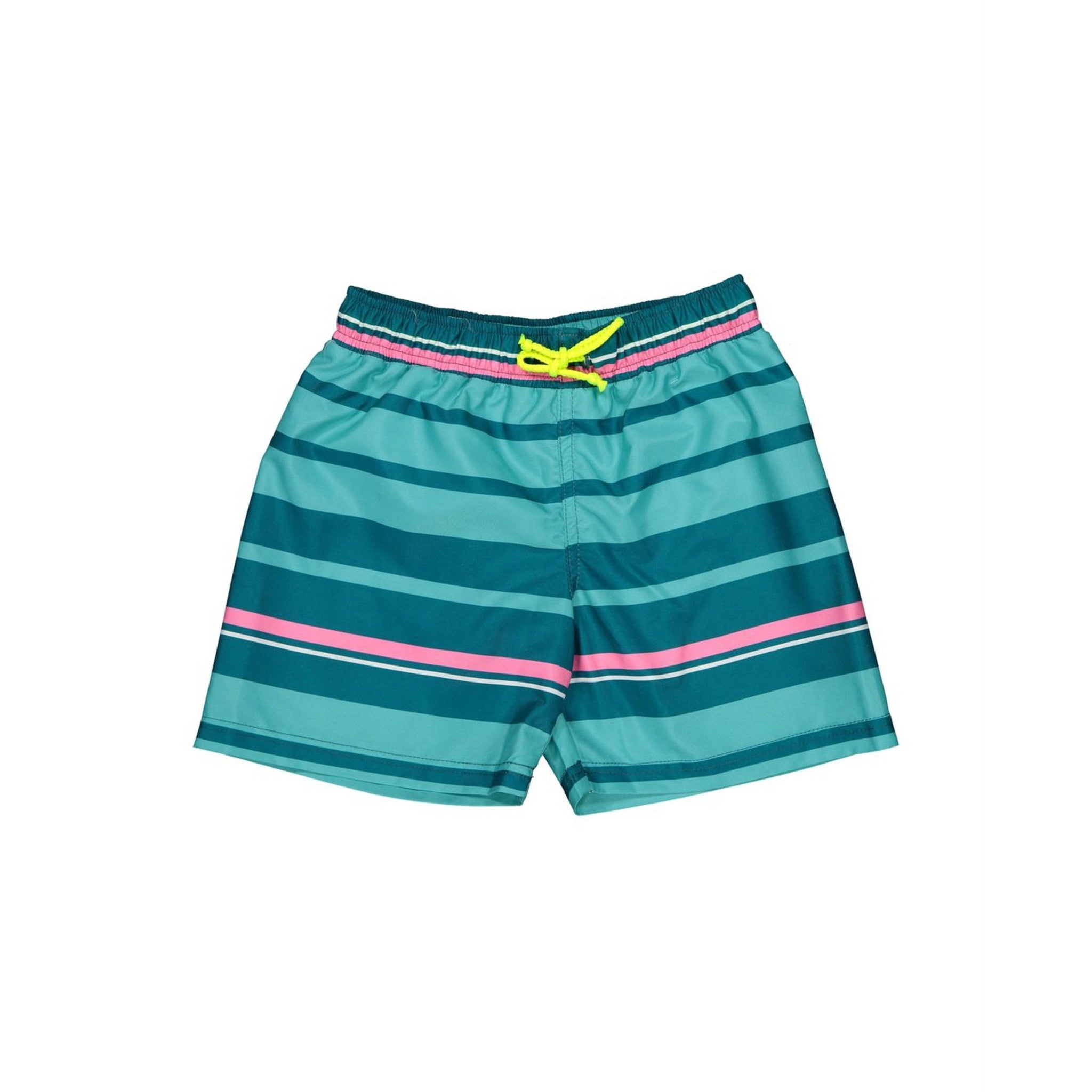 Teal Stripes Swim Short