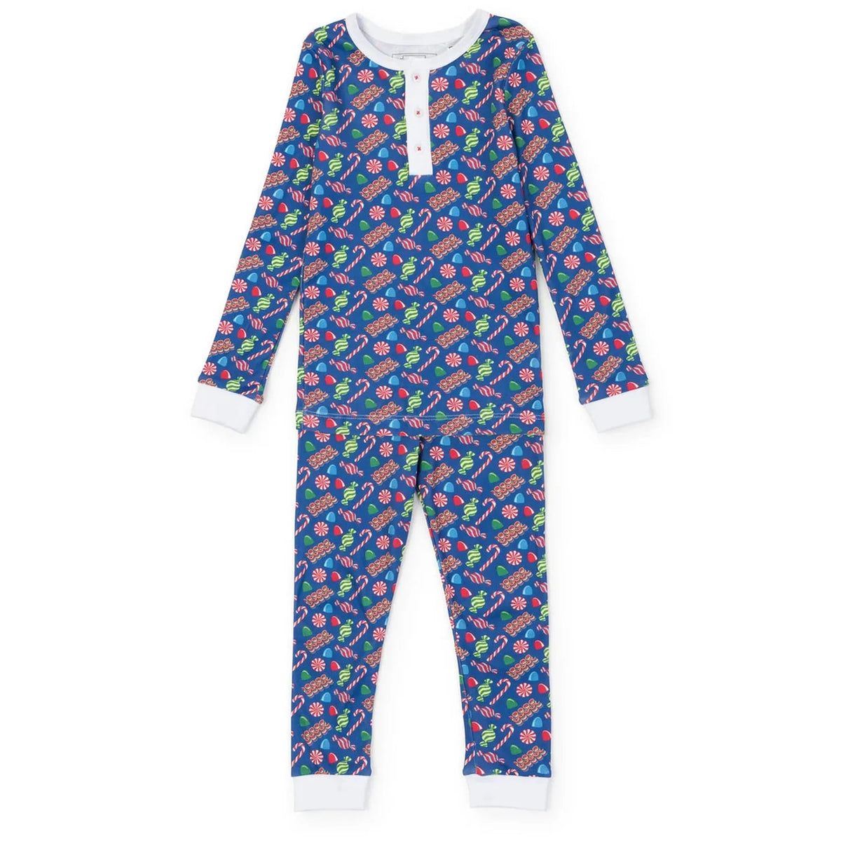 PRE ORDER Jack Boys' Pajama Pant Set - Christmas Candy Blue