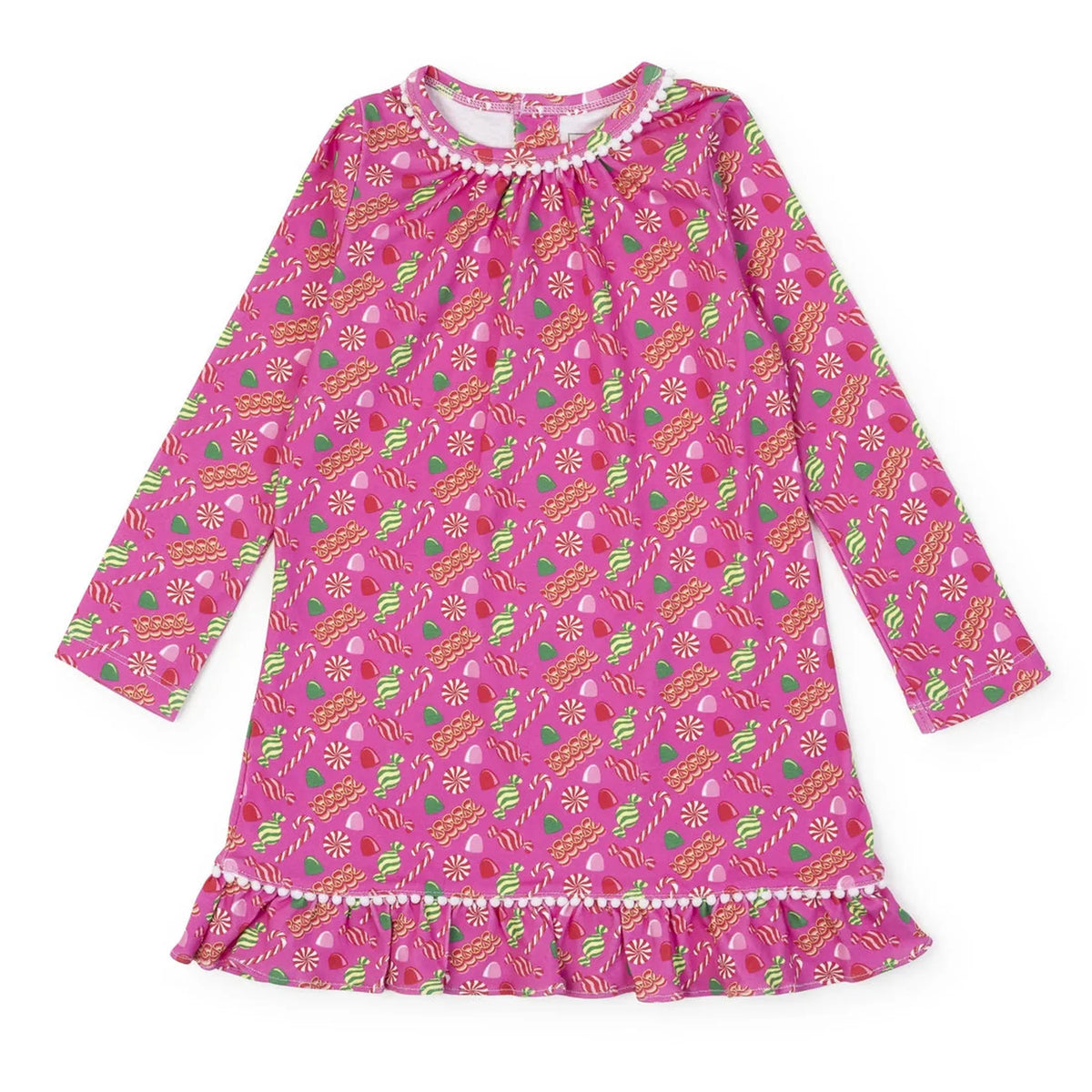 PRE ORDER Carlin Girls' Dress - Christmas Candy Pink