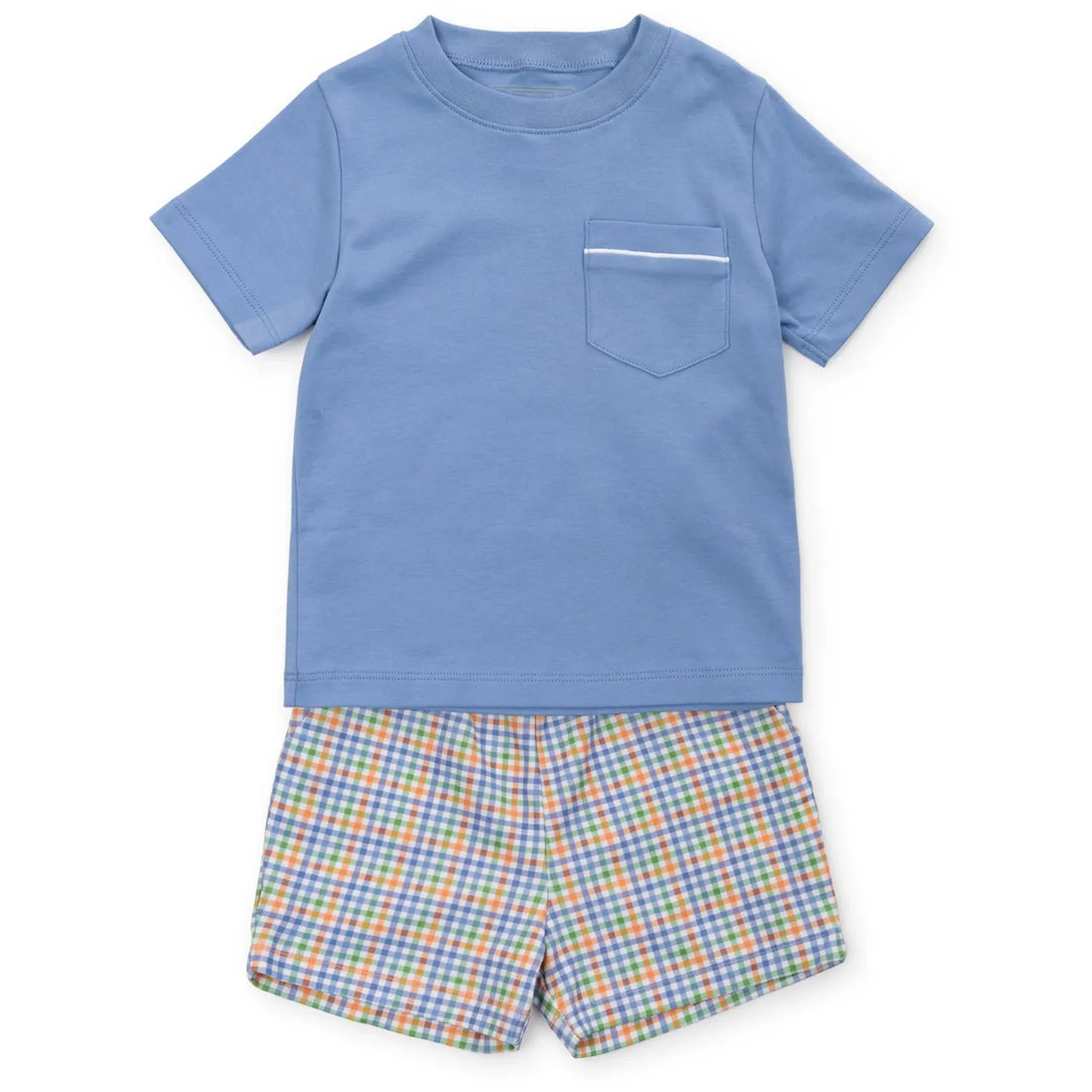 Walker Boys' Short Set - Harvest Gingham