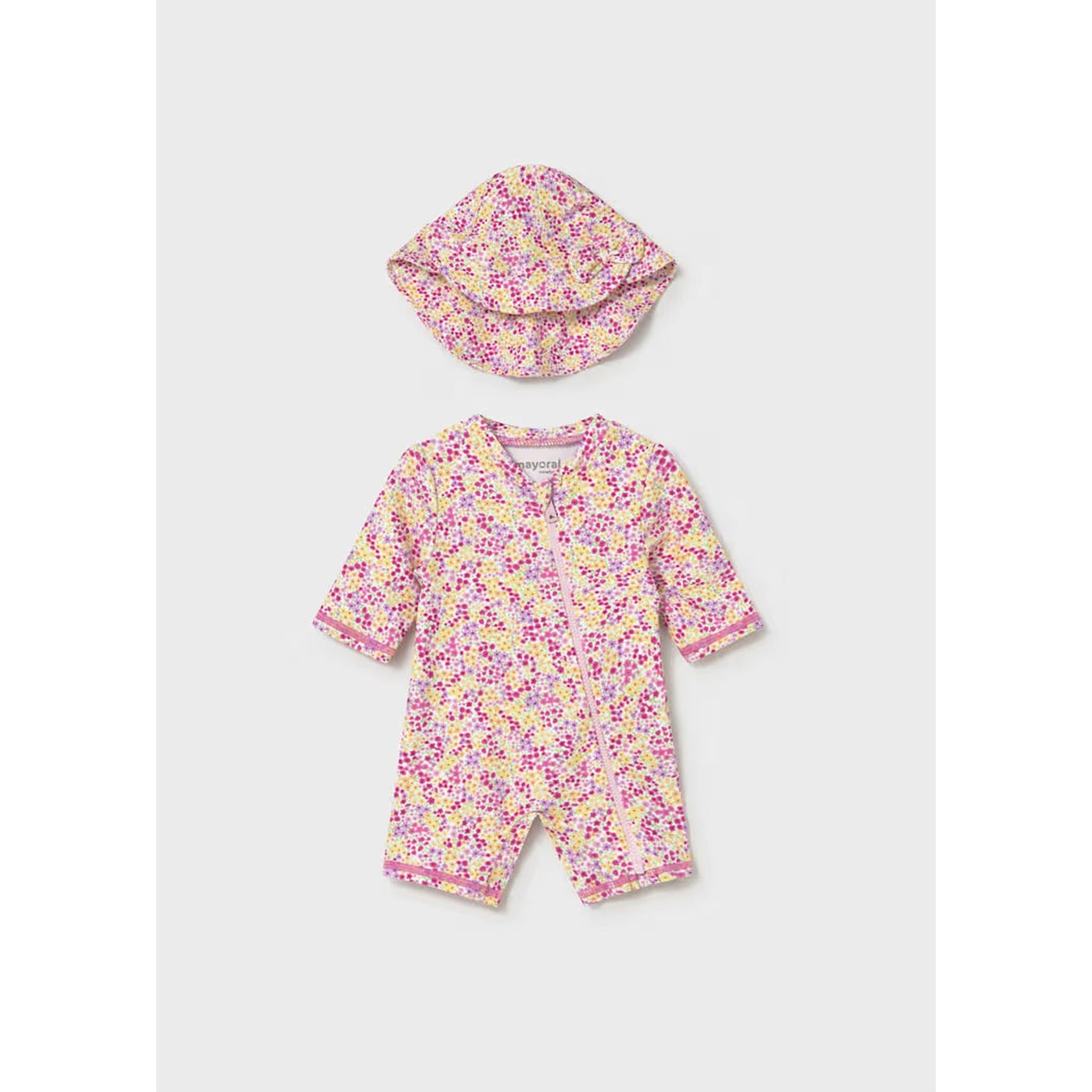 Girl 2-Piece Swim Set with Sun Protection