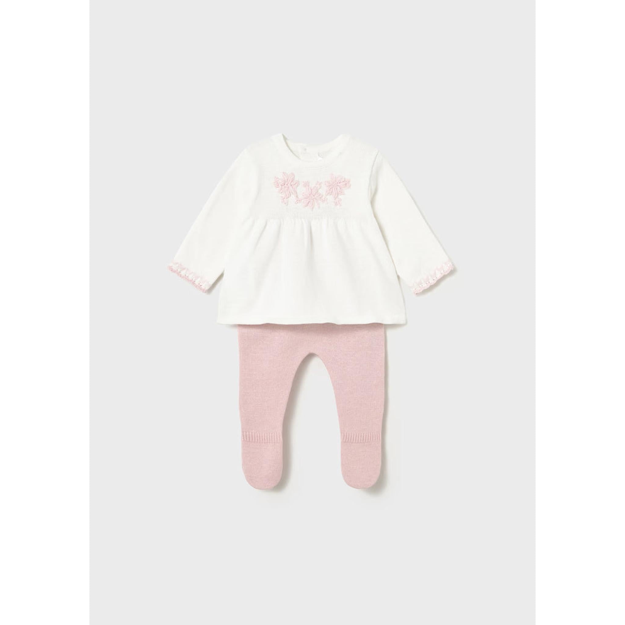 Newborn Girl Pants and Sweater Set