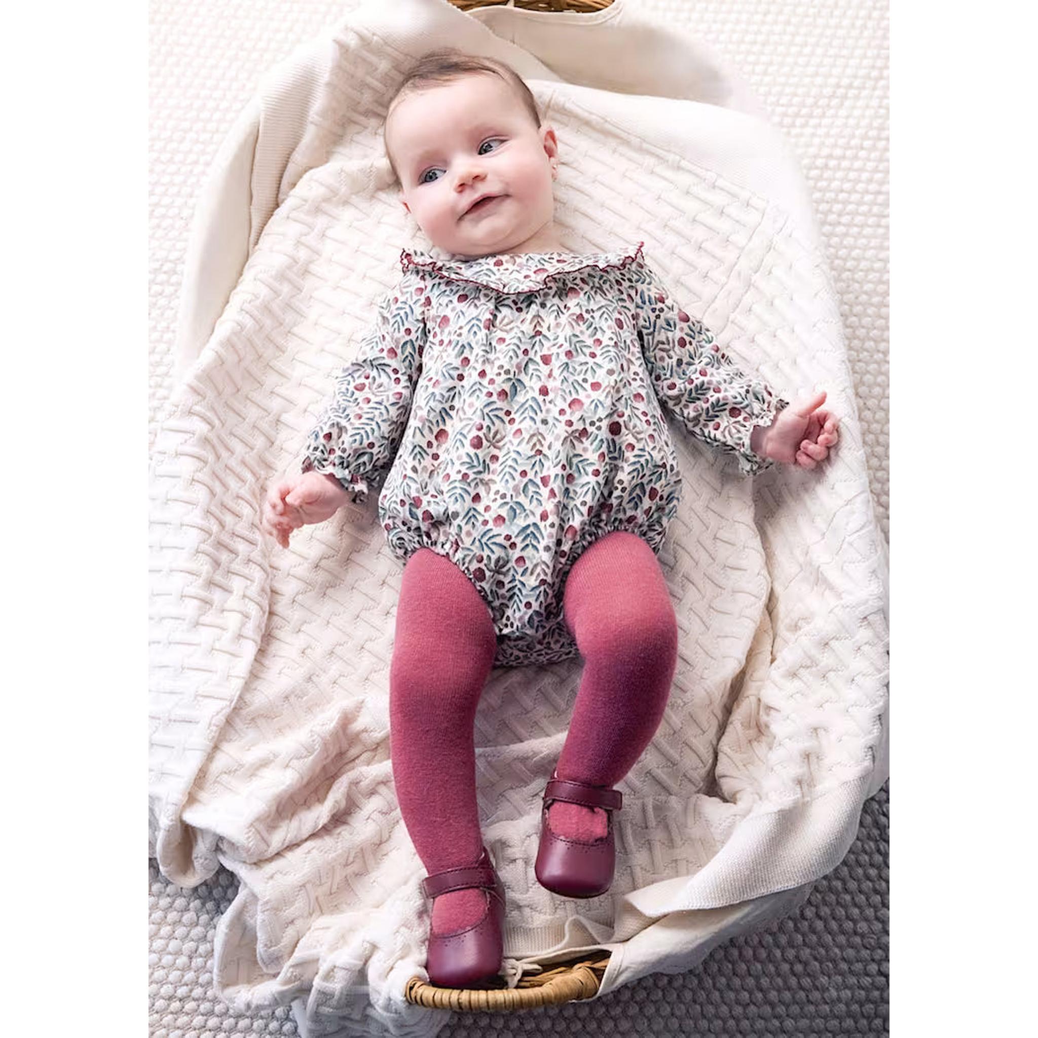 Girl Printed Romper with Tights