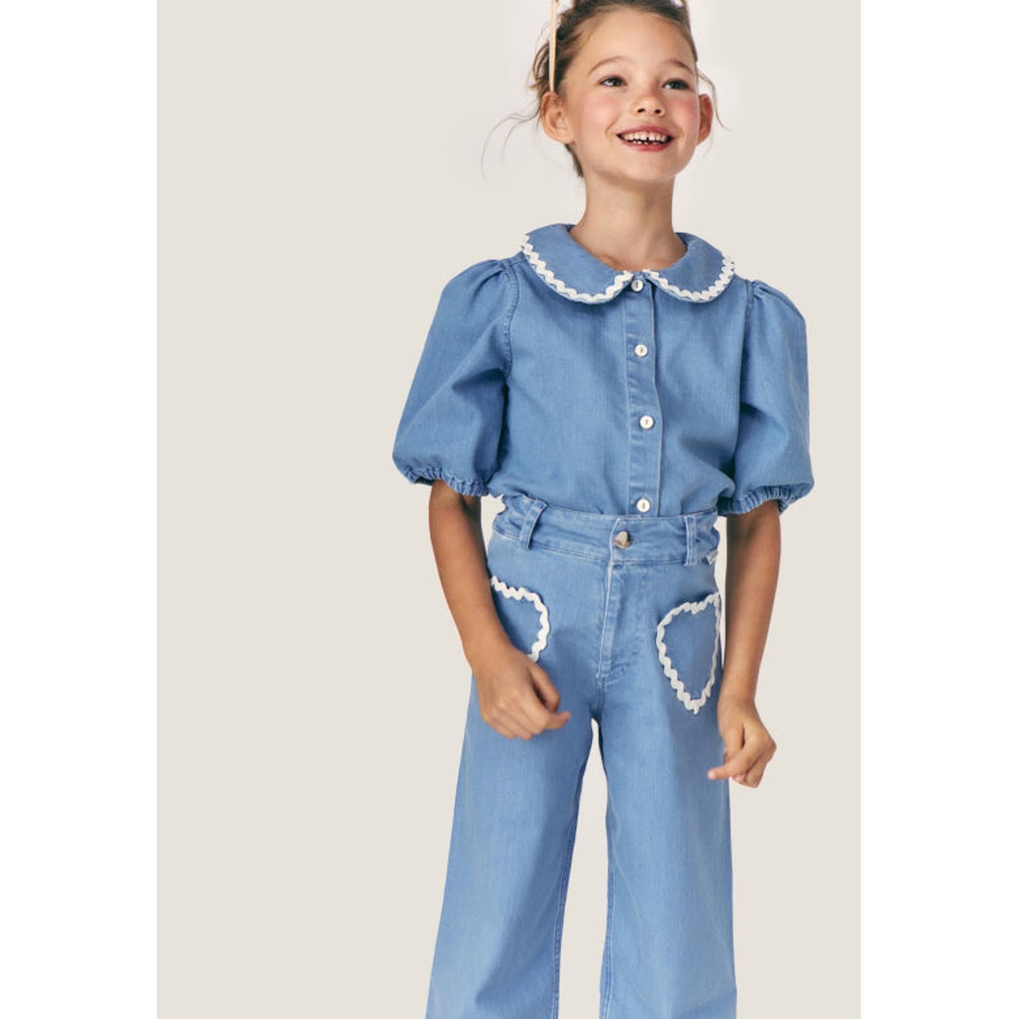 Louise Denim Pant Set