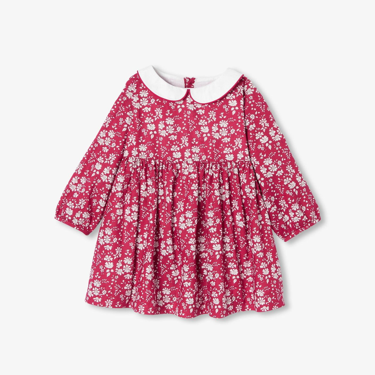 Baby girl long-sleeved dress in Liberty fabric