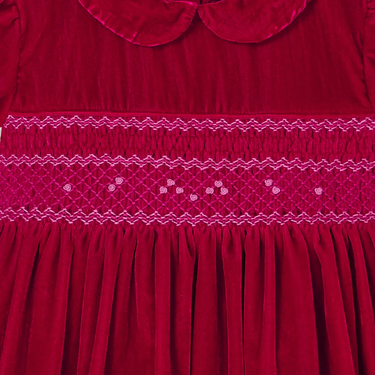 Hand-Smocked Girls Dress - Solange