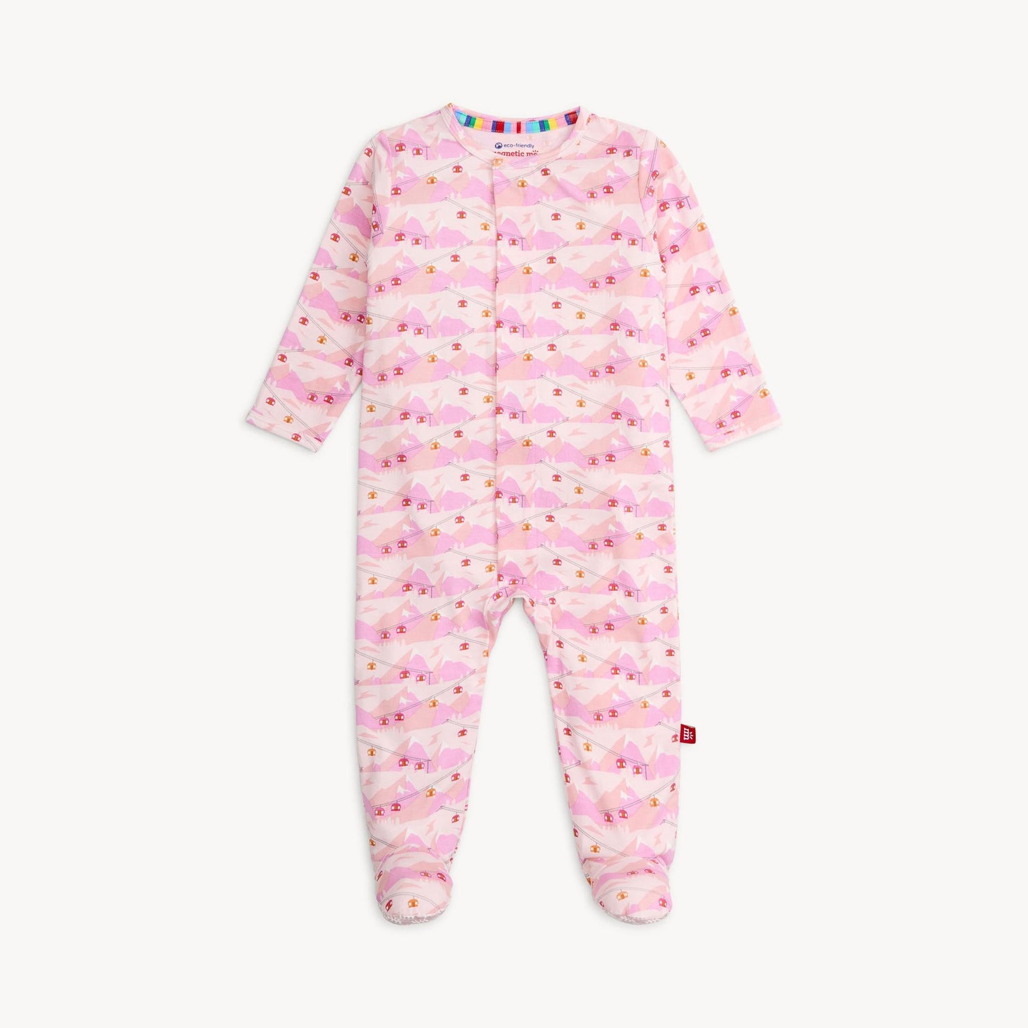 Pink Apres Chic Modal Footie