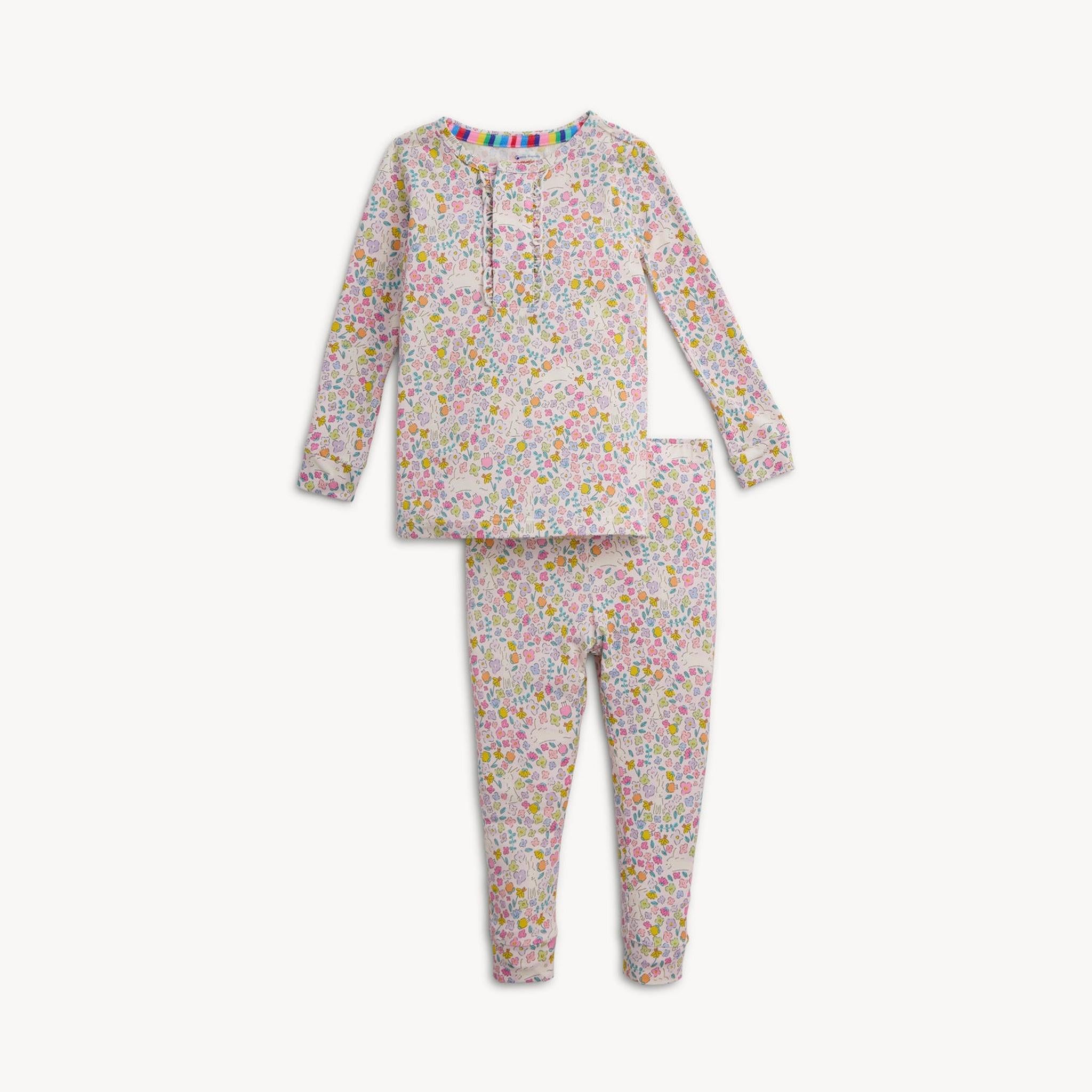 Bunny Blossom Modal Mag Ruf Ls Lng Pnt Pj Set