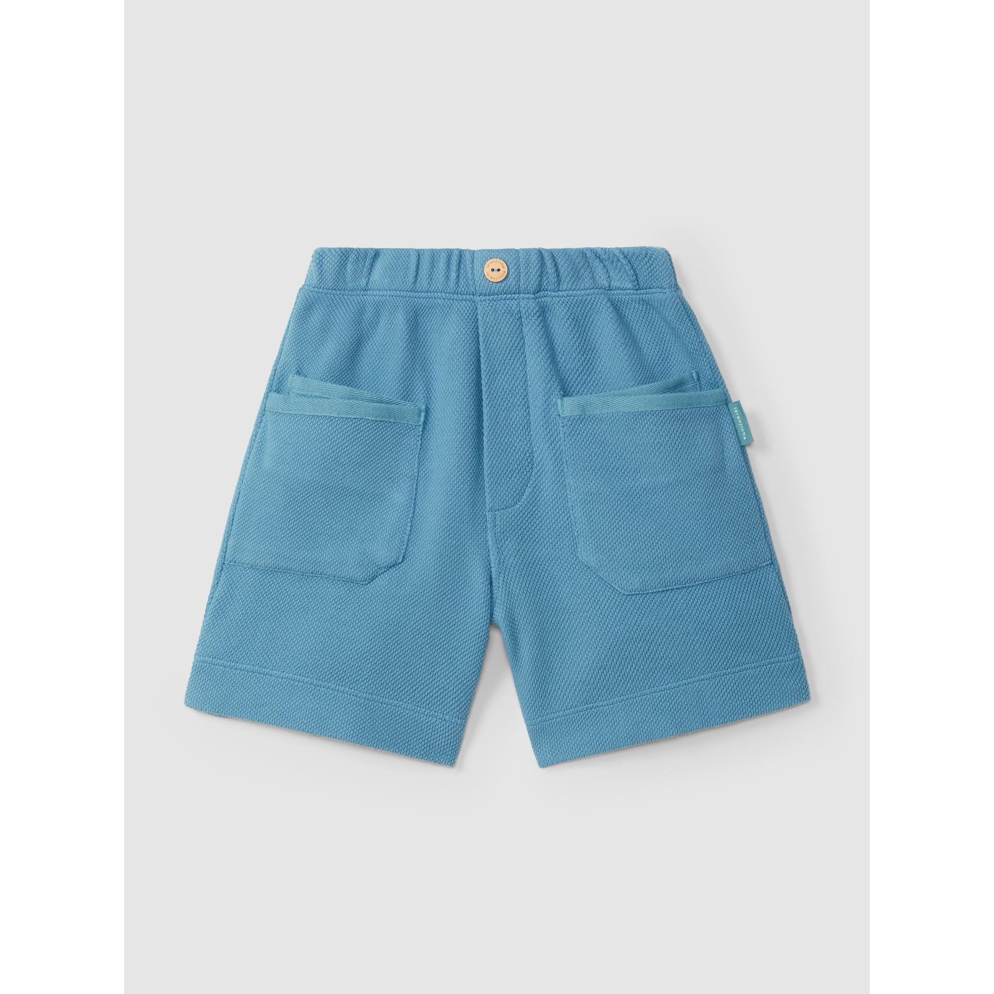 Pull-up shorts in piqué with pockets Set